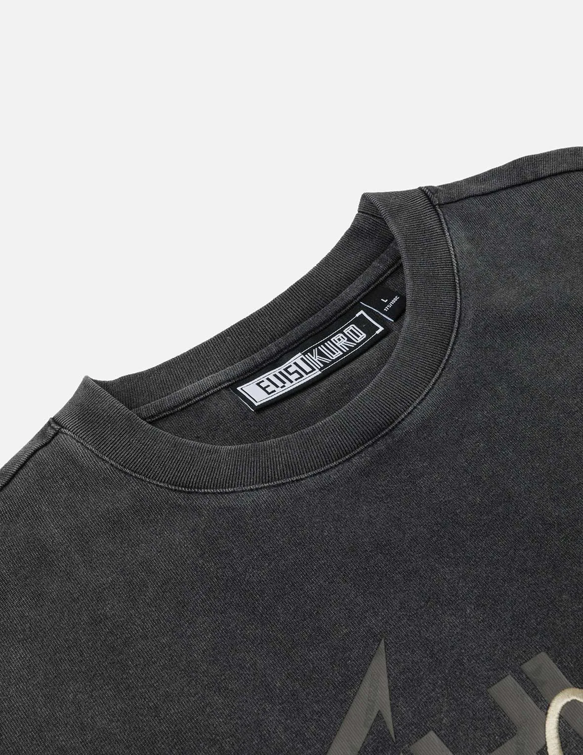 SPRING/ SUMMER COLLECTION 2025 Heavy Washed Regular Fit 2-in-1 Long-Sleeve T-Shirt