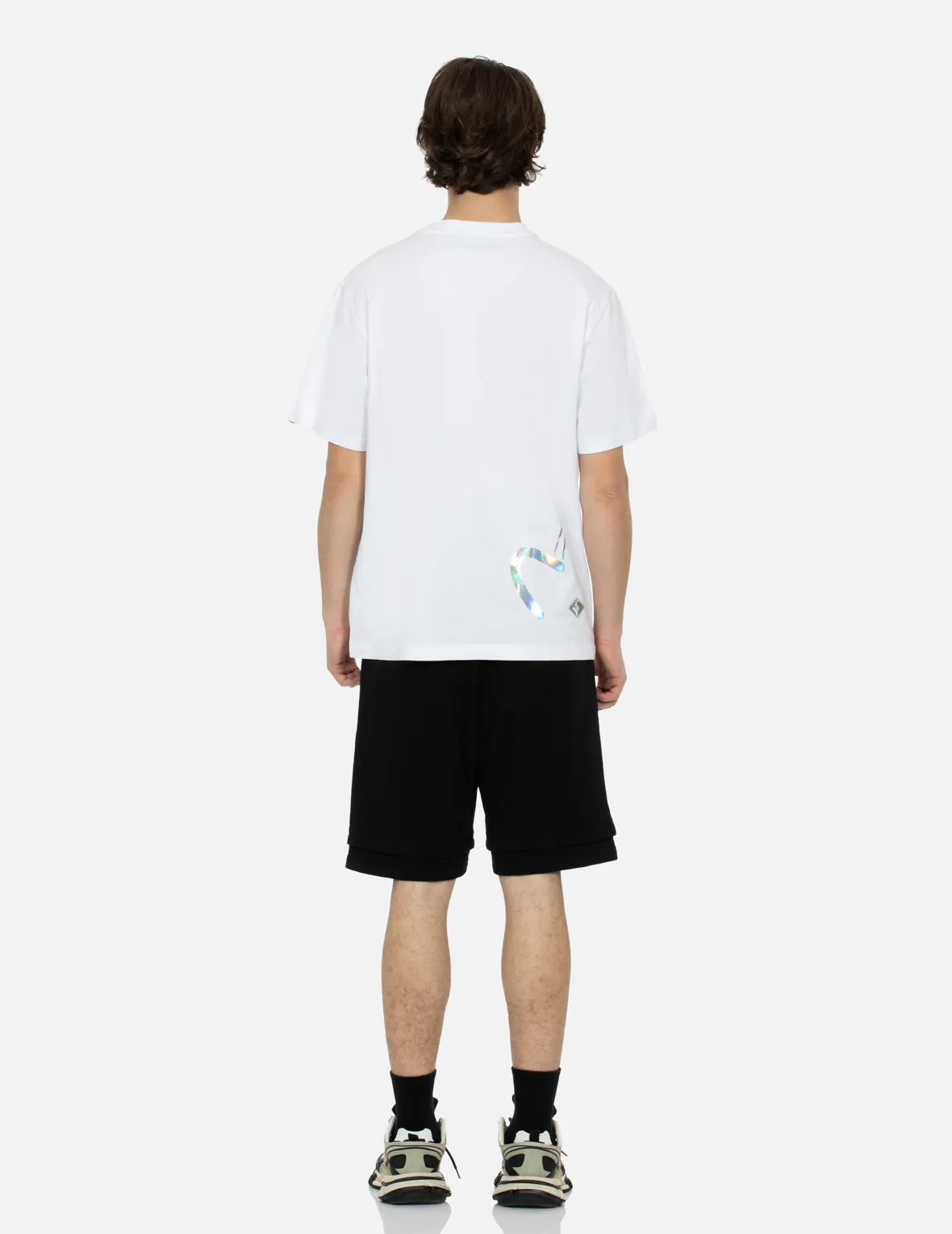 SPRING/ SUMMER COLLECTION 2025 Kamon and Iridescent Seagull Print Regular Fit T-Shirt