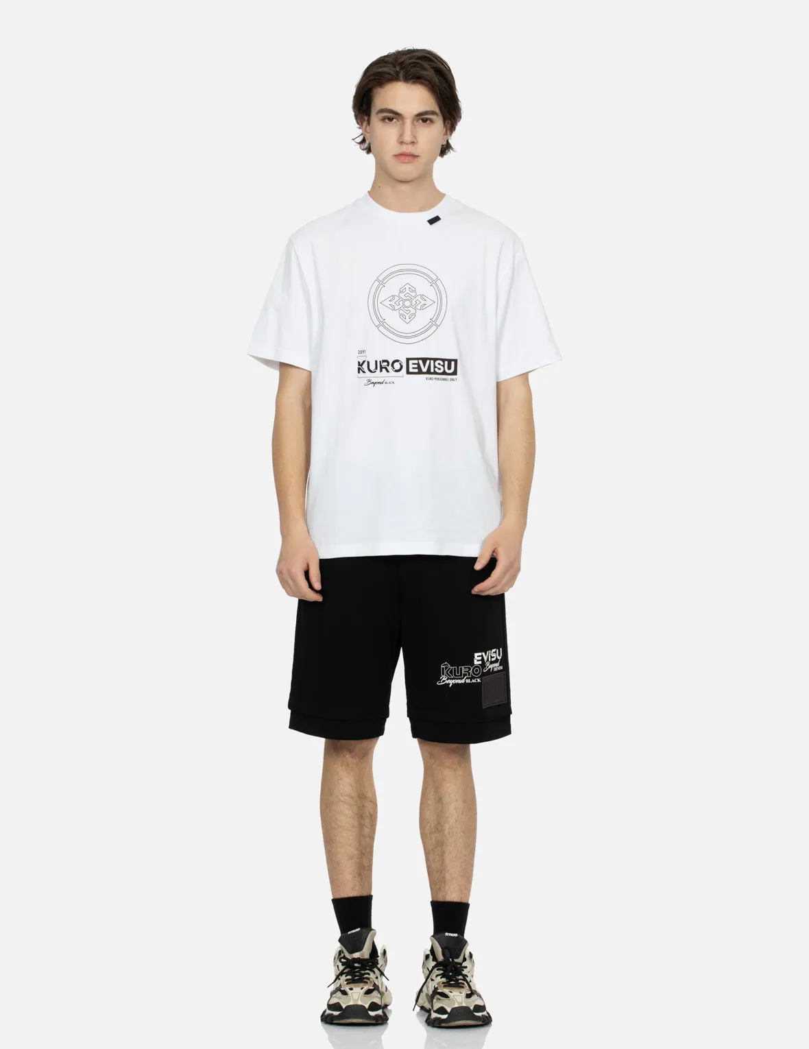 SPRING/ SUMMER COLLECTION 2025 Kamon and Iridescent Seagull Print Regular Fit T-Shirt