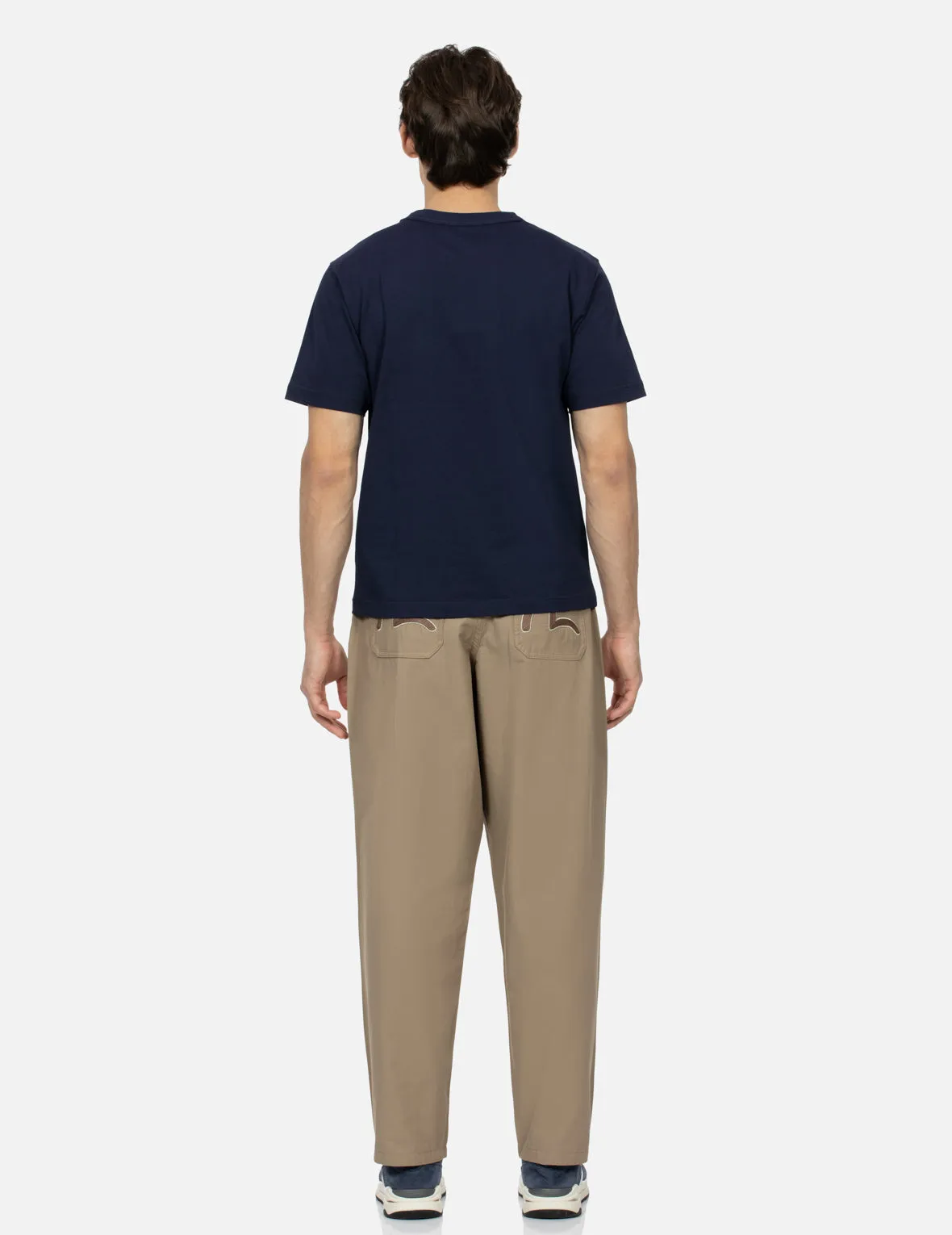 SPRING/ SUMMER COLLECTION 2025 Kamon Stitching with Patterned Pocket Regular Fit T-shirt