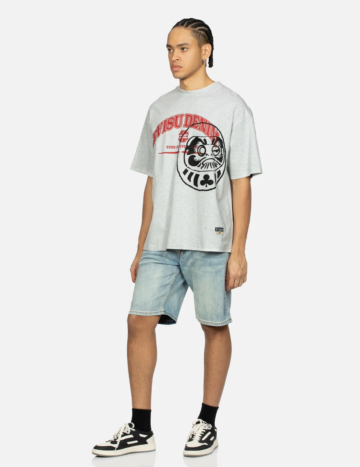 SPRING/ SUMMER COLLECTION 2025 Logo and Gaming Daruma Print Relax Fit T-shirt