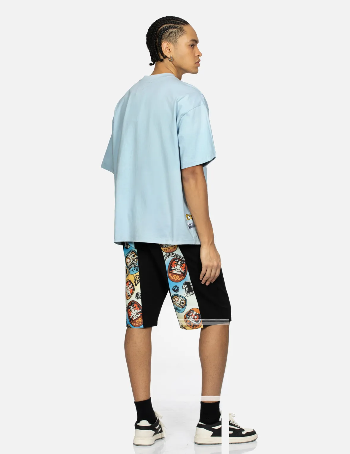 SPRING/ SUMMER COLLECTION 2025 Logo and Gaming Daruma Print Relax Fit T-shirt