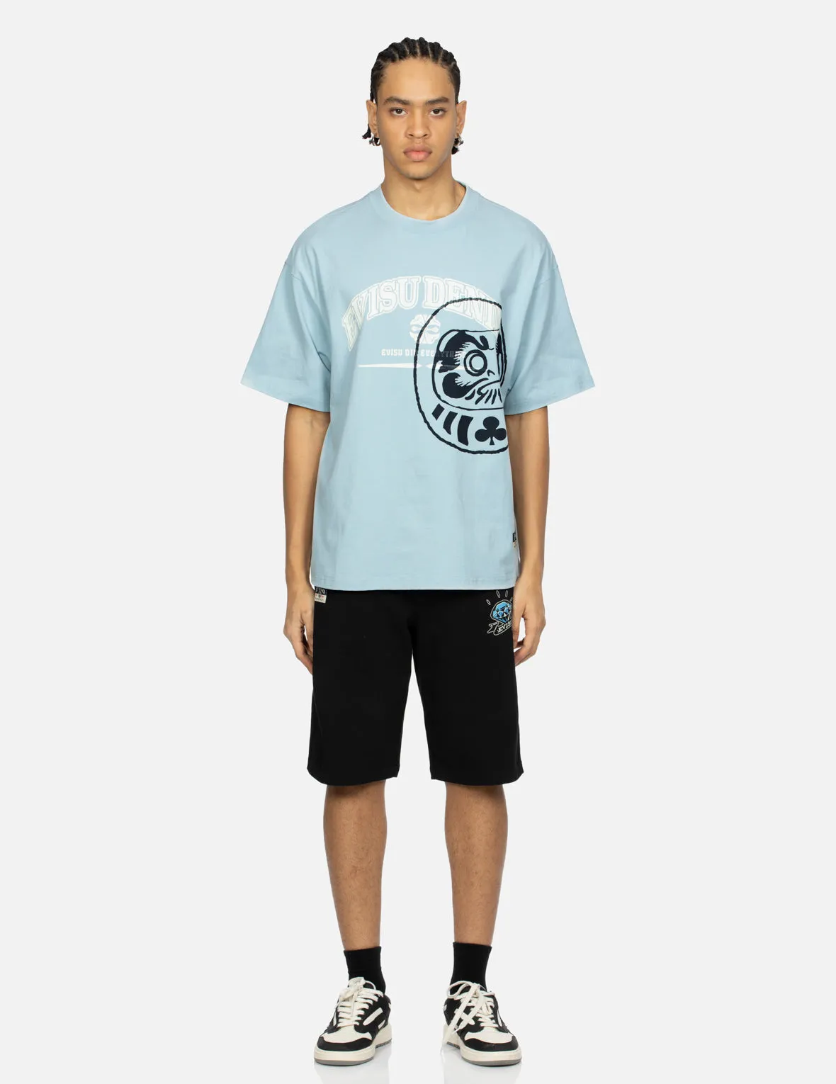 SPRING/ SUMMER COLLECTION 2025 Logo and Gaming Daruma Print Relax Fit T-shirt