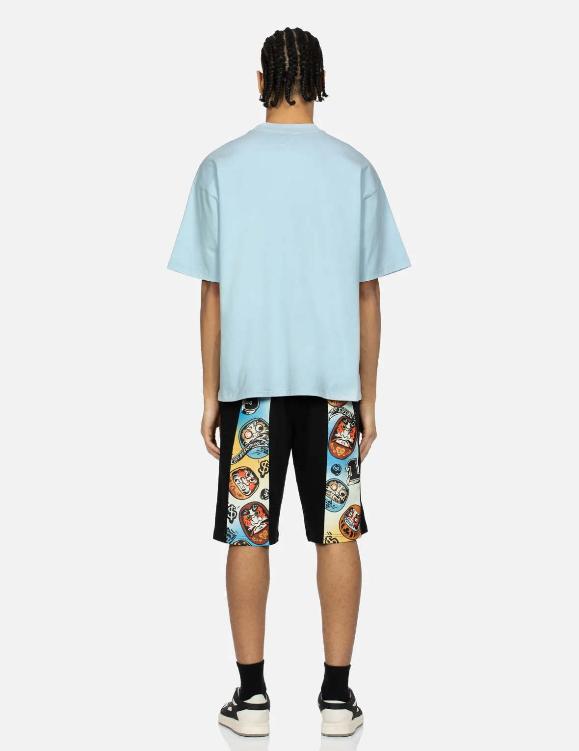 SPRING/ SUMMER COLLECTION 2025 Logo and Gaming Daruma Print Relax Fit T-shirt