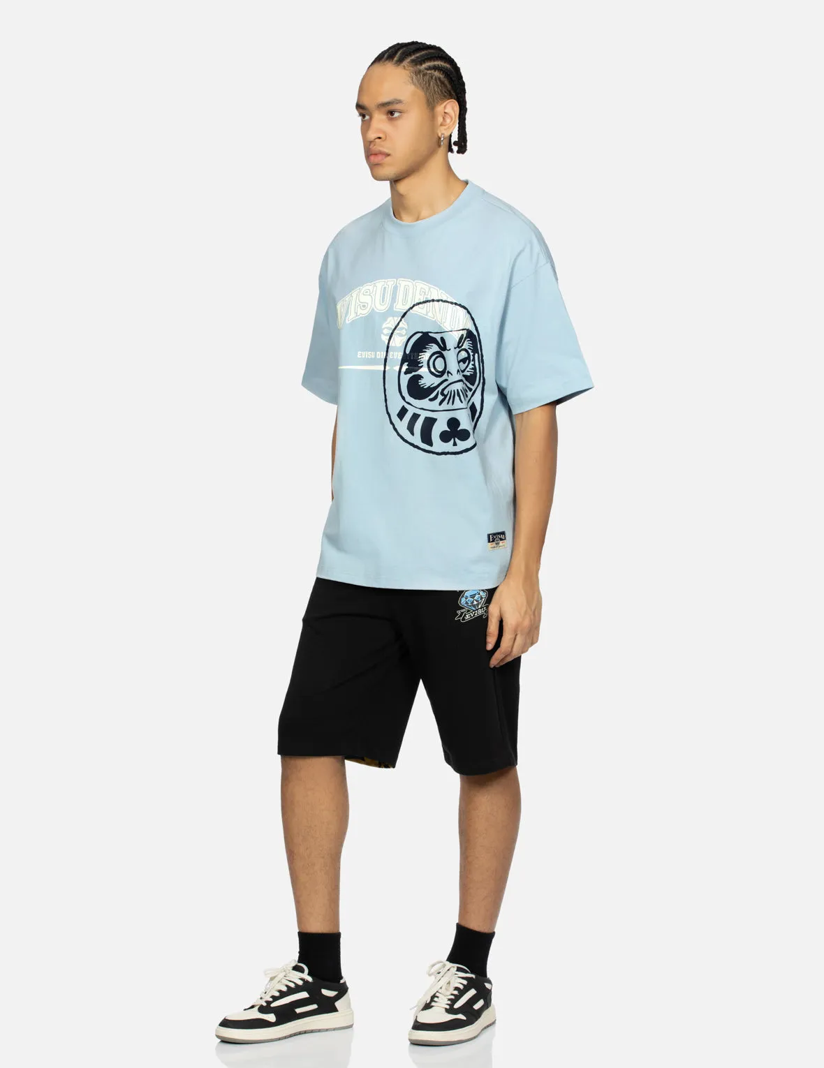 SPRING/ SUMMER COLLECTION 2025 Logo and Gaming Daruma Print Relax Fit T-shirt