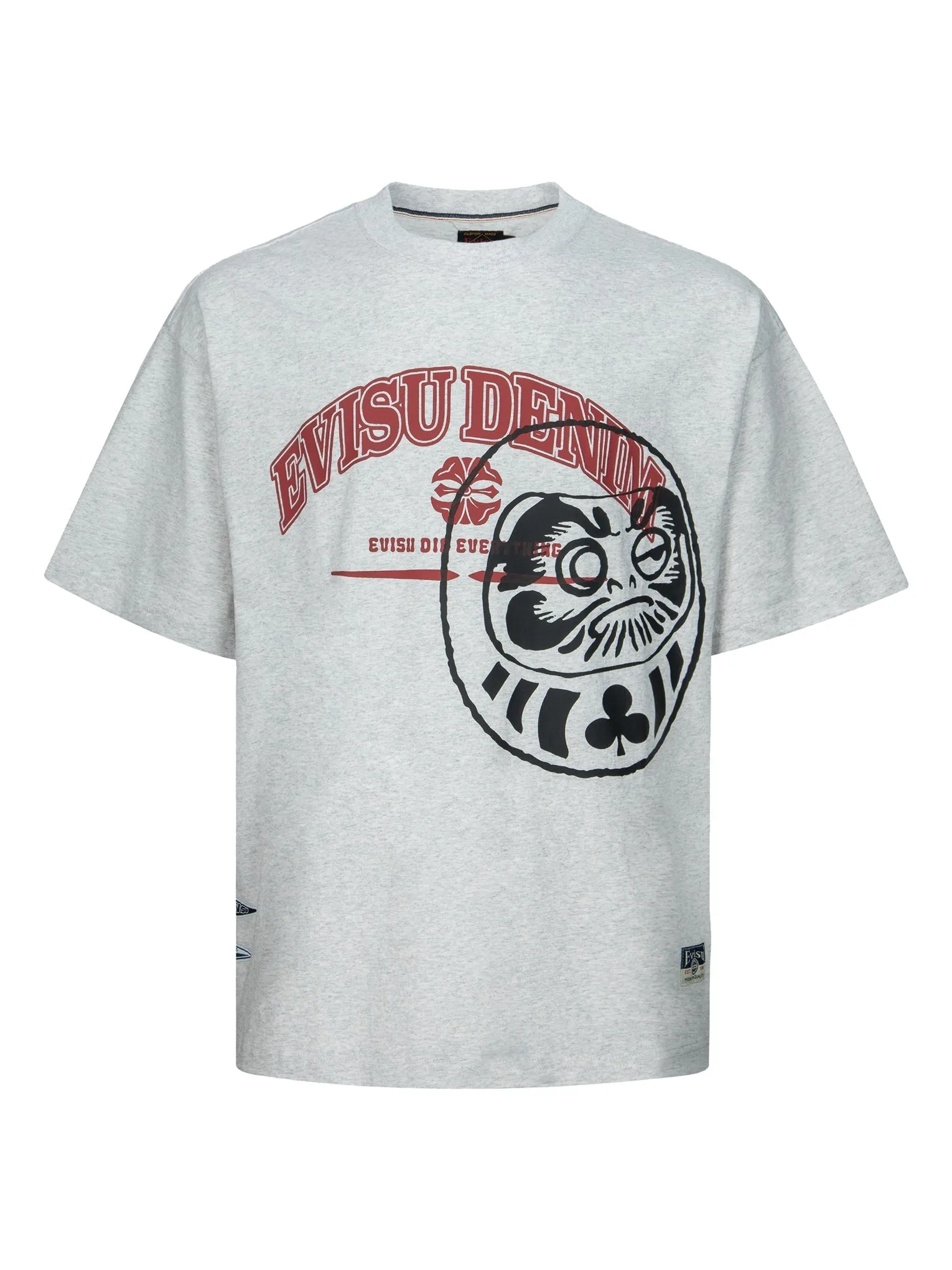 SPRING/ SUMMER COLLECTION 2025 Logo and Gaming Daruma Print Relax Fit T-shirt