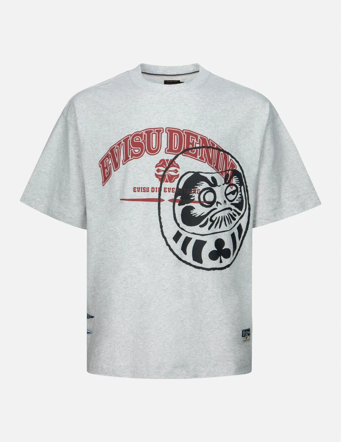 SPRING/ SUMMER COLLECTION 2025 Logo and Gaming Daruma Print Relax Fit T-shirt