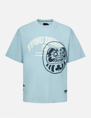 SPRING/ SUMMER COLLECTION 2025 Logo and Gaming Daruma Print Relax Fit T-shirt