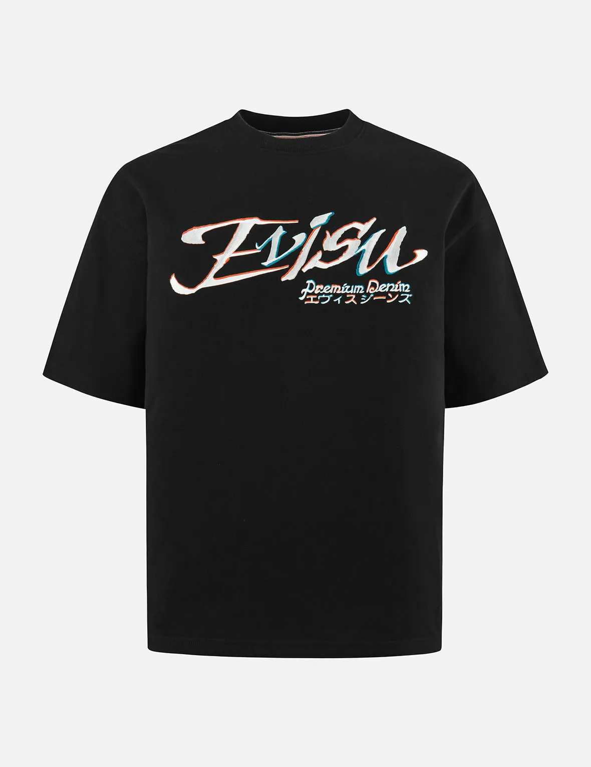 SPRING/ SUMMER COLLECTION 2025 Logo and Kamon Embroidery Loose Fit T-Shirt