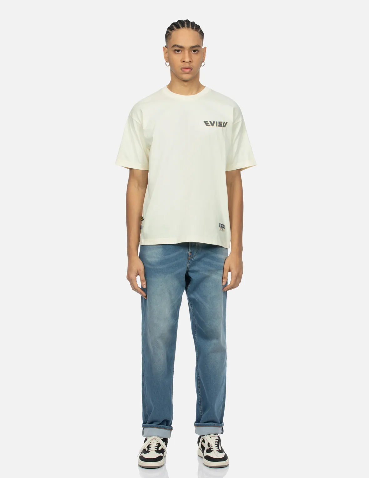 SPRING/ SUMMER COLLECTION 2025 Logo and Ribbon Daicock Print Relax Fit T-shirt