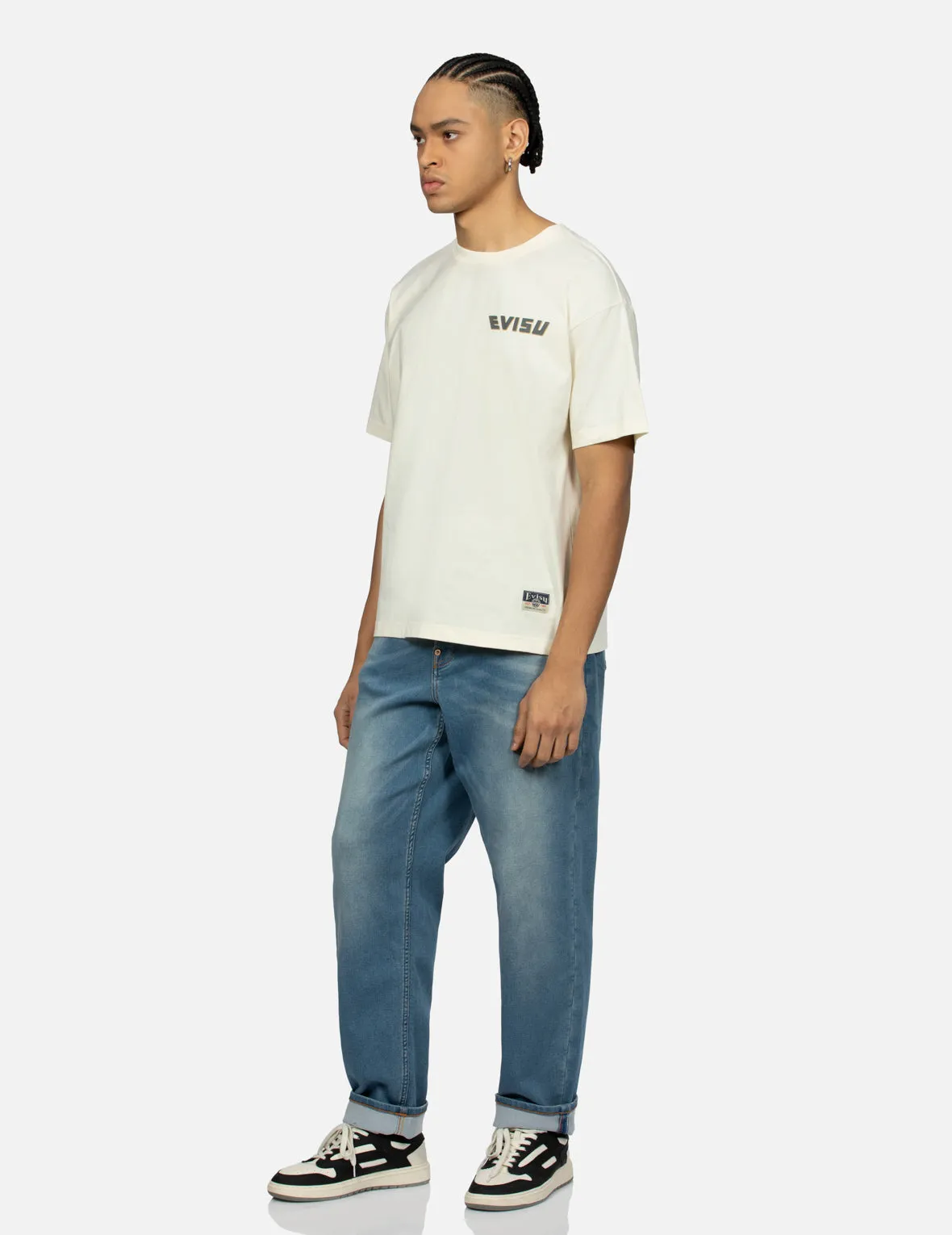SPRING/ SUMMER COLLECTION 2025 Logo and Ribbon Daicock Print Relax Fit T-shirt