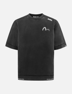 SPRING/ SUMMER COLLECTION 2025 Logo and Seagull Embroidery Oversized T-shirt