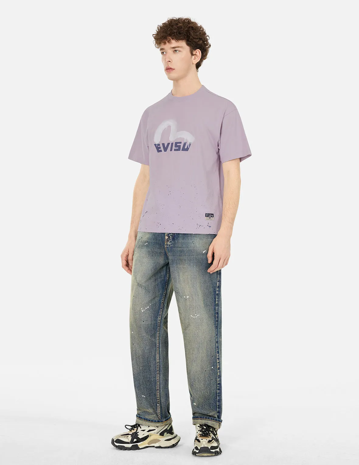 SPRING/ SUMMER COLLECTION 2025 Logo and Seagull Print Relax Fit T-shirt