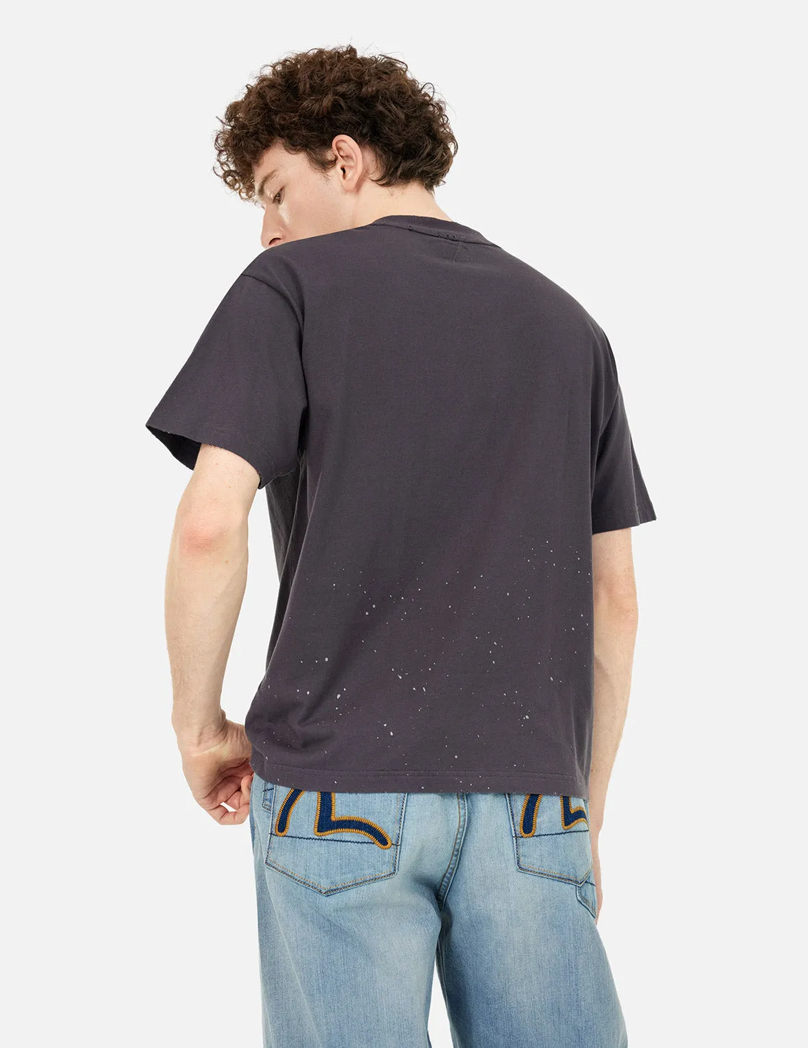 SPRING/ SUMMER COLLECTION 2025 Logo and Seagull Print Relax Fit T-shirt