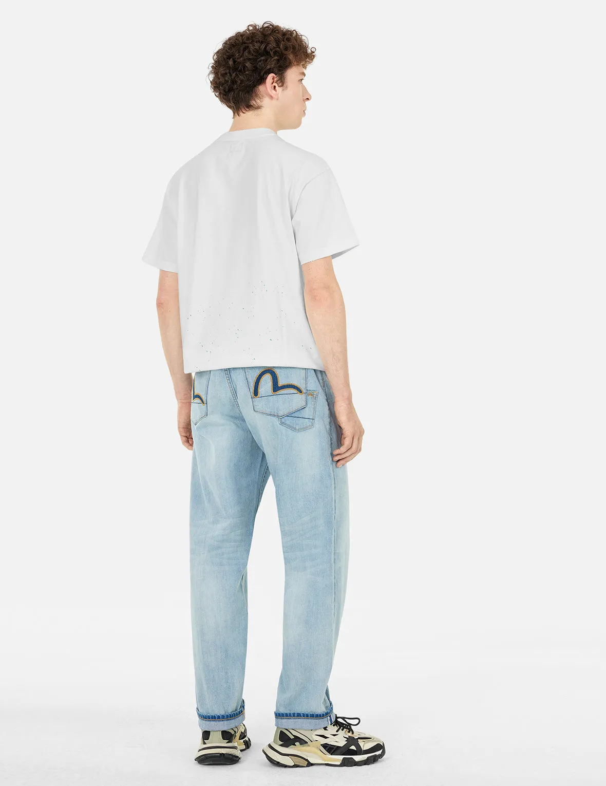 SPRING/ SUMMER COLLECTION 2025 Logo and Seagull Print Relax Fit T-shirt