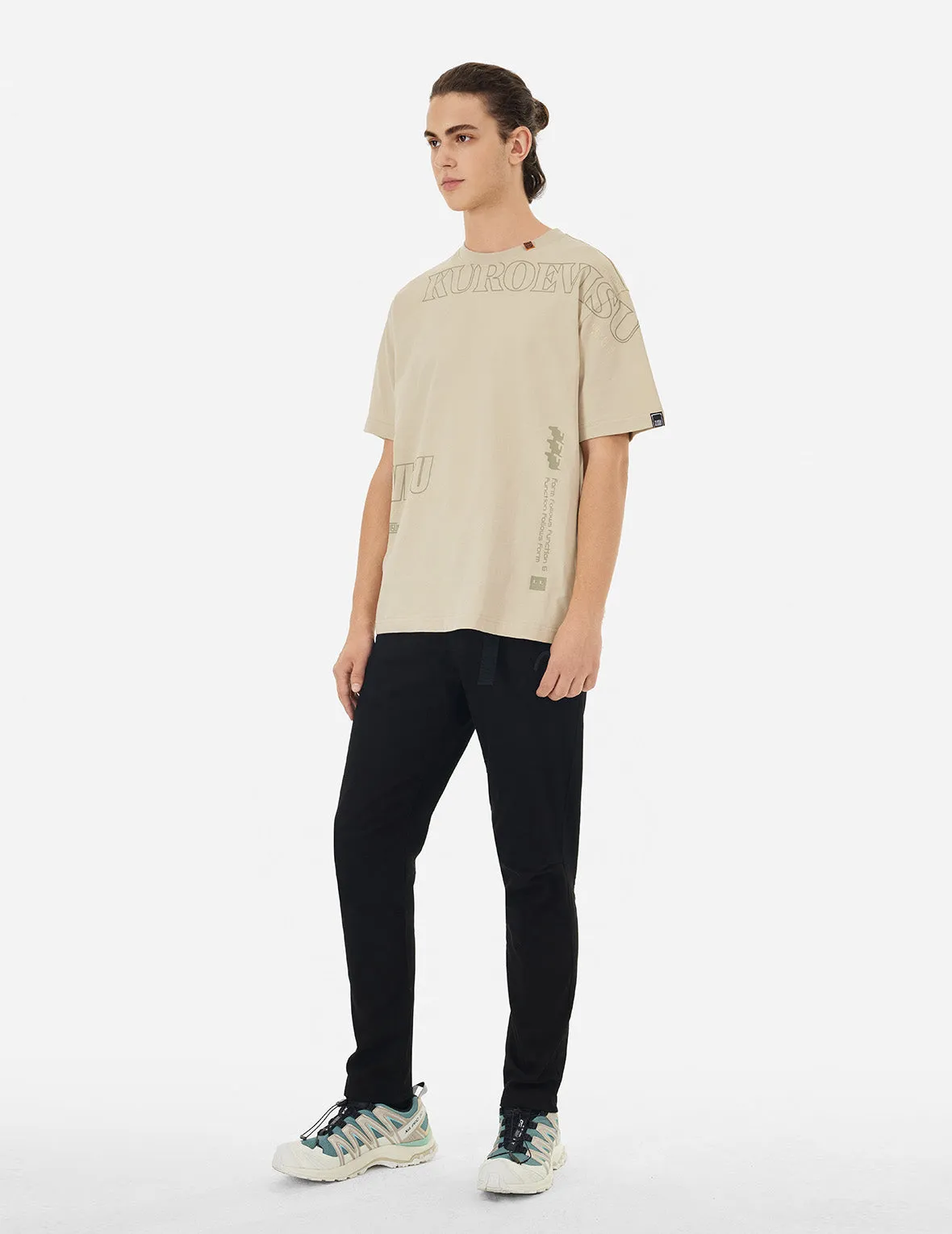 SPRING/ SUMMER COLLECTION 2025 Logo and Slogan Print Fashion Fit T-Shirt