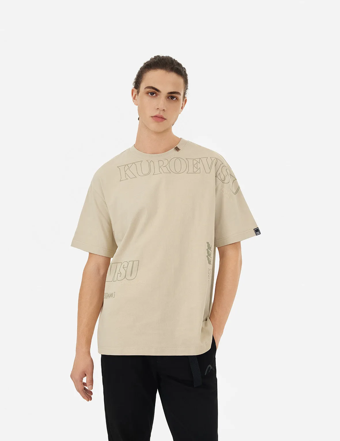 SPRING/ SUMMER COLLECTION 2025 Logo and Slogan Print Fashion Fit T-Shirt