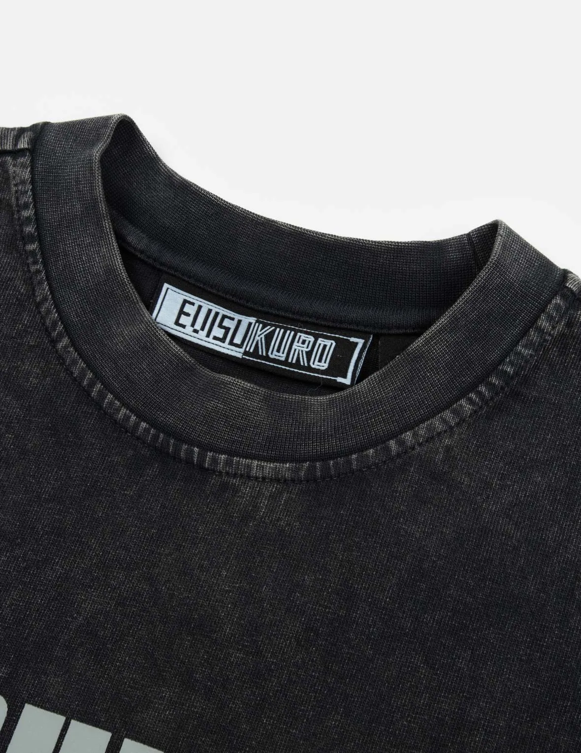 SPRING/ SUMMER COLLECTION 2025 Logo and Slogan Print Oversized Pigment Dye T-Shirt