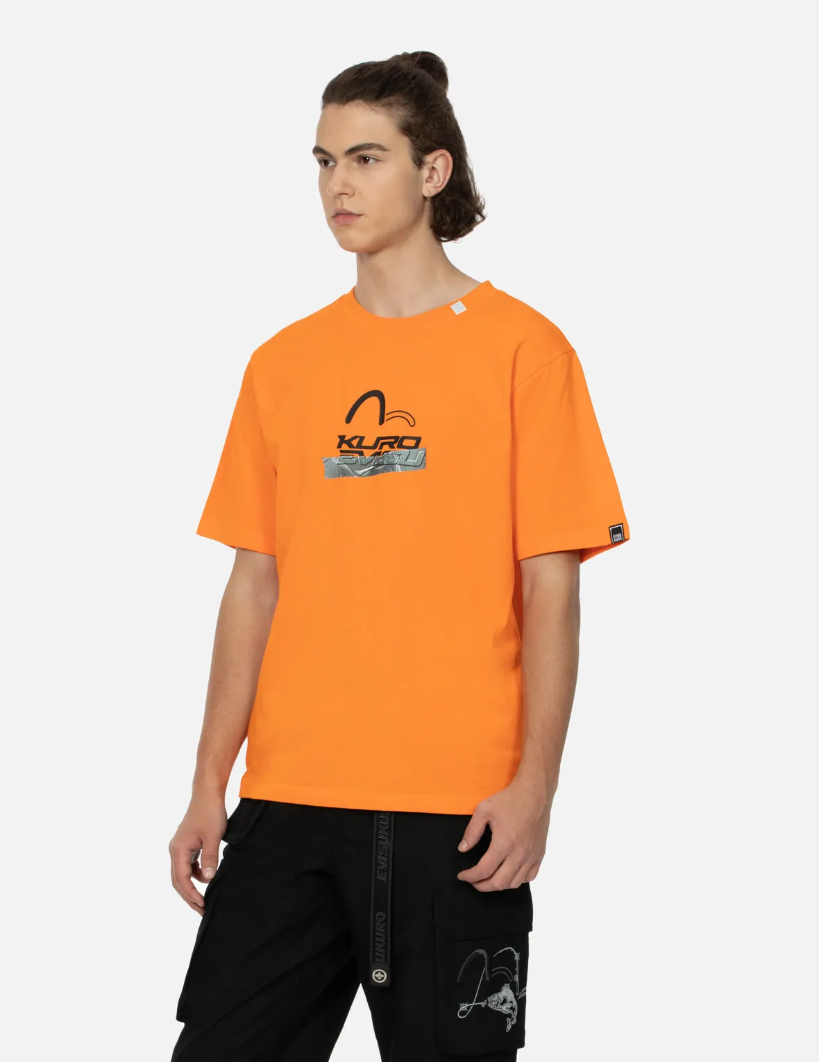 SPRING/ SUMMER COLLECTION 2025 Logo and Tape Print Regular Fit T-shirt