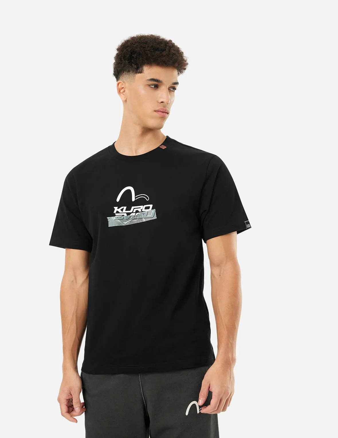 SPRING/ SUMMER COLLECTION 2025 Logo and Tape Print Regular Fit T-shirt