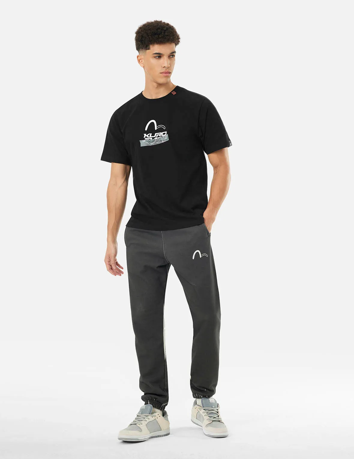 SPRING/ SUMMER COLLECTION 2025 Logo and Tape Print Regular Fit T-shirt