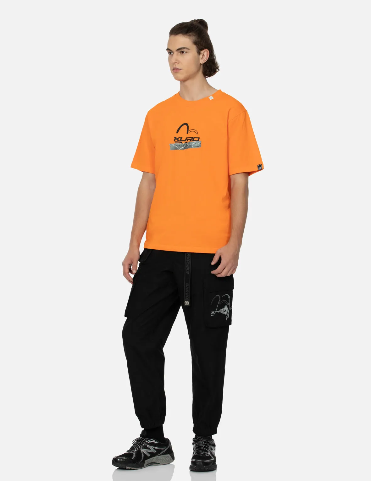 SPRING/ SUMMER COLLECTION 2025 Logo and Tape Print Regular Fit T-shirt