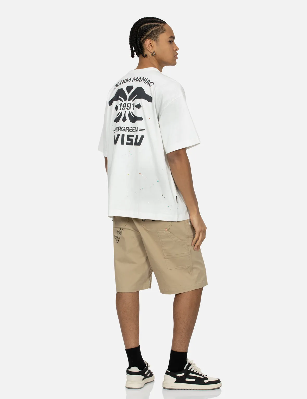SPRING/ SUMMER COLLECTION 2025 Logo Embroidery and Multi-print Loose Fit T-shirt