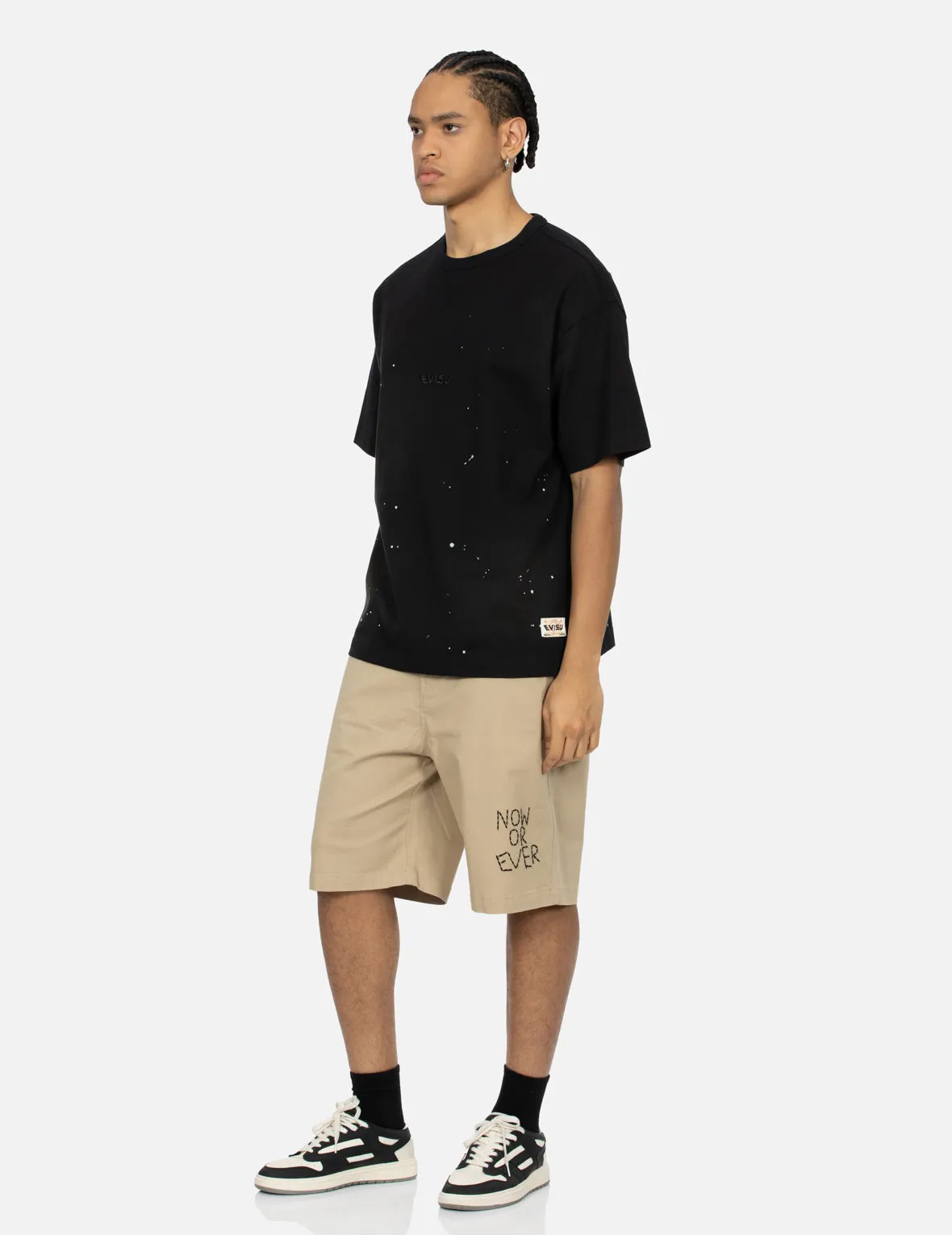 SPRING/ SUMMER COLLECTION 2025 Logo Embroidery and Multi-print Loose Fit T-shirt