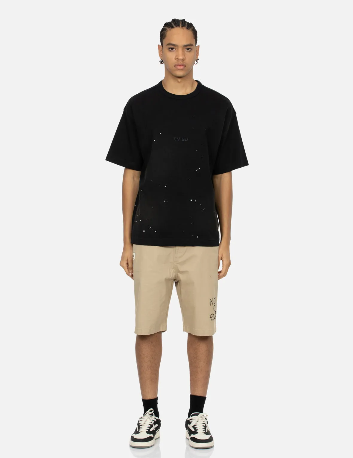 SPRING/ SUMMER COLLECTION 2025 Logo Embroidery and Multi-print Loose Fit T-shirt