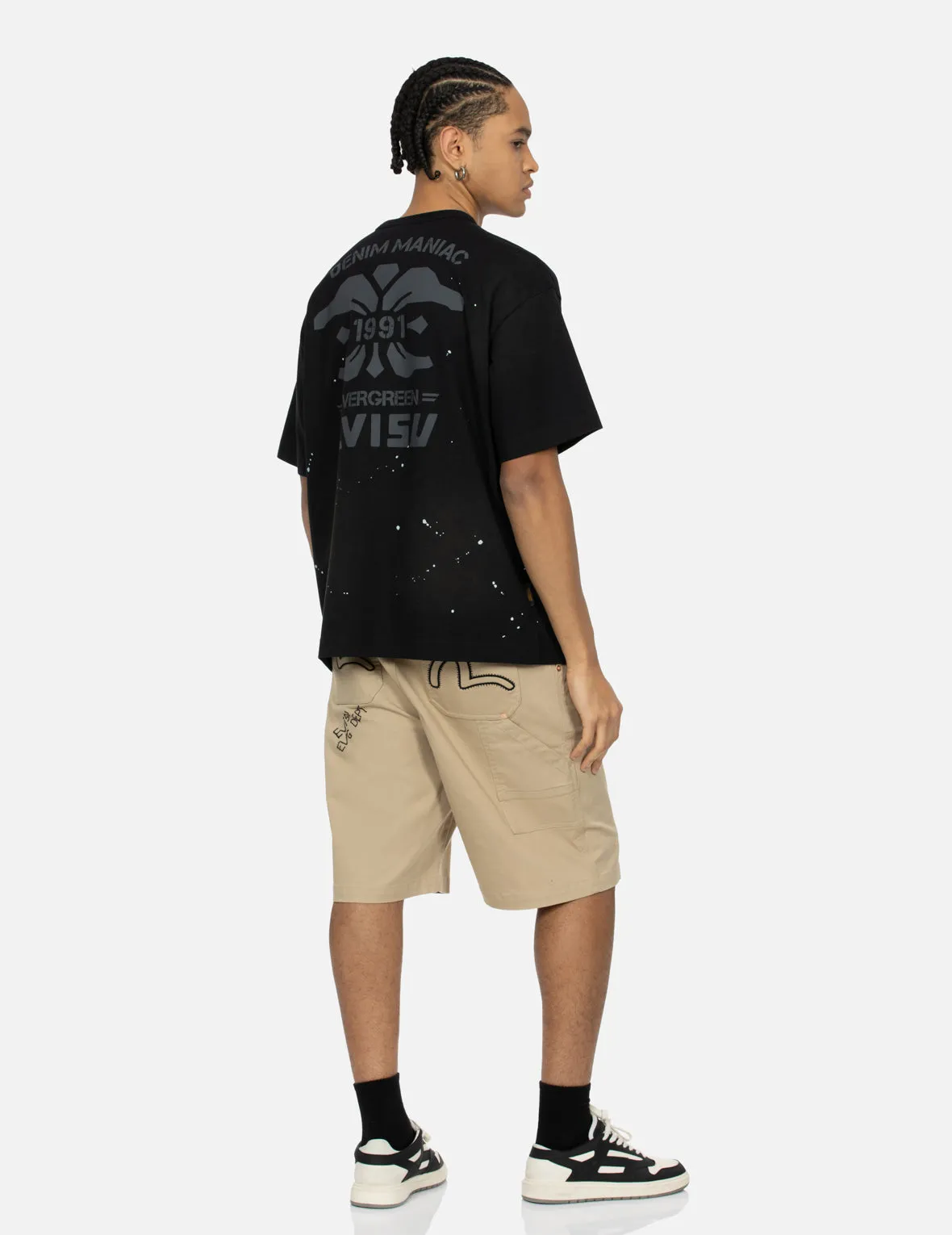 SPRING/ SUMMER COLLECTION 2025 Logo Embroidery and Multi-print Loose Fit T-shirt