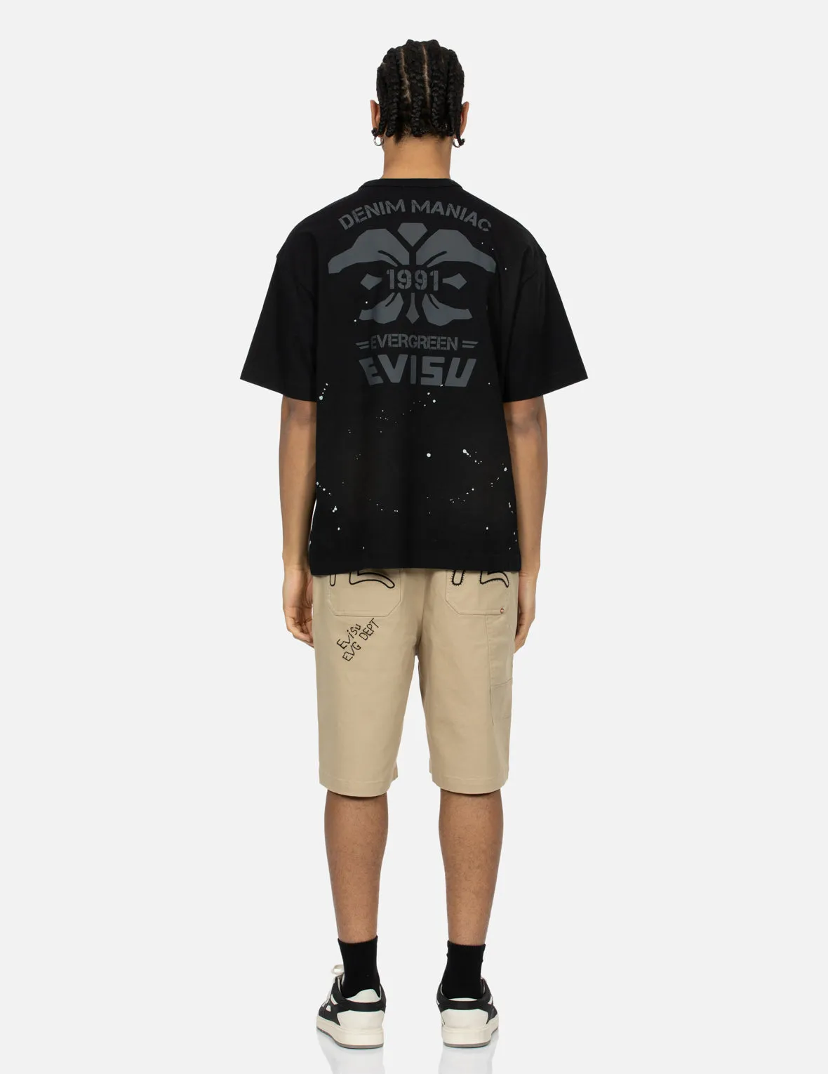 SPRING/ SUMMER COLLECTION 2025 Logo Embroidery and Multi-print Loose Fit T-shirt