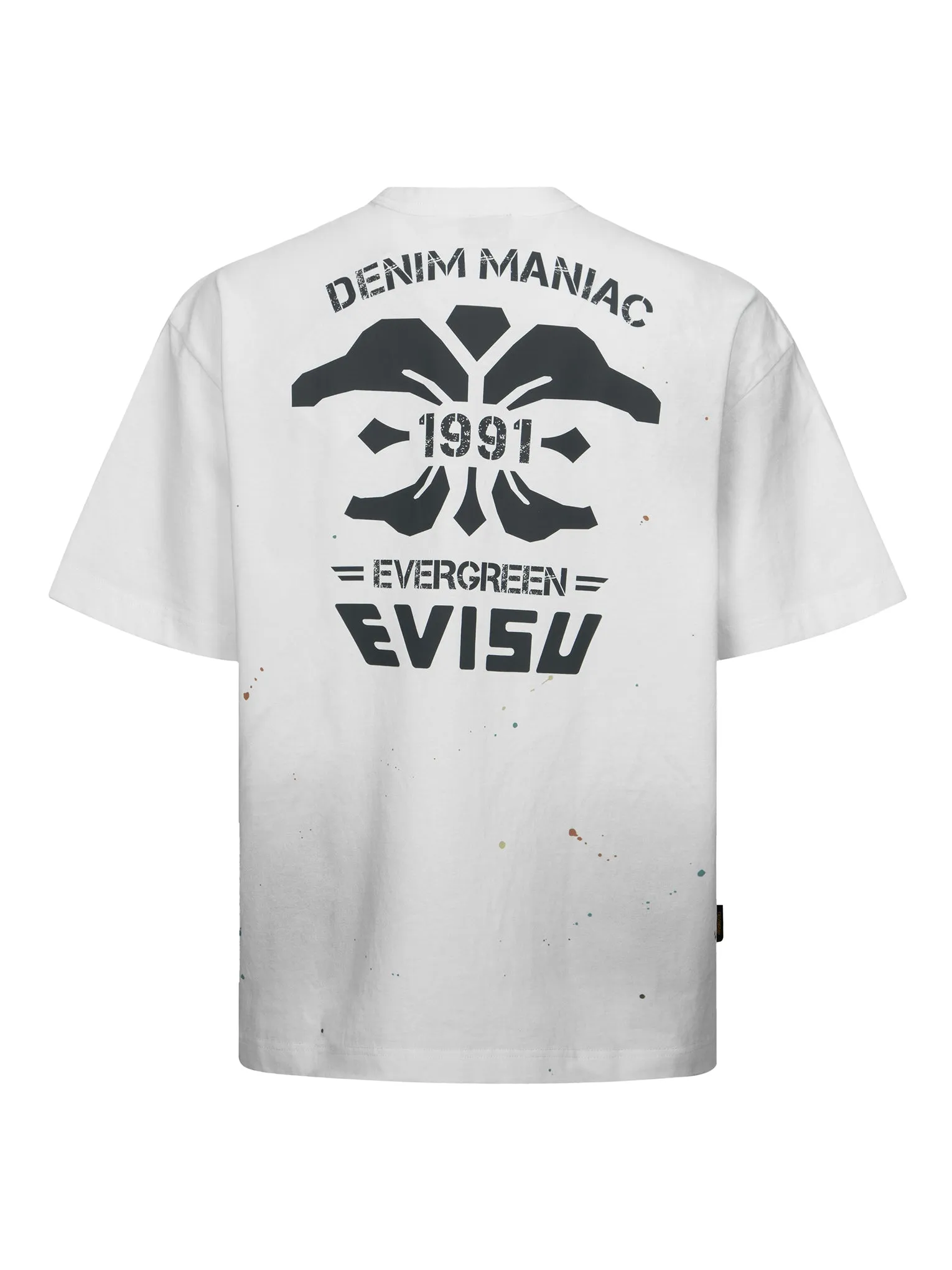 SPRING/ SUMMER COLLECTION 2025 Logo Embroidery and Multi-print Loose Fit T-shirt