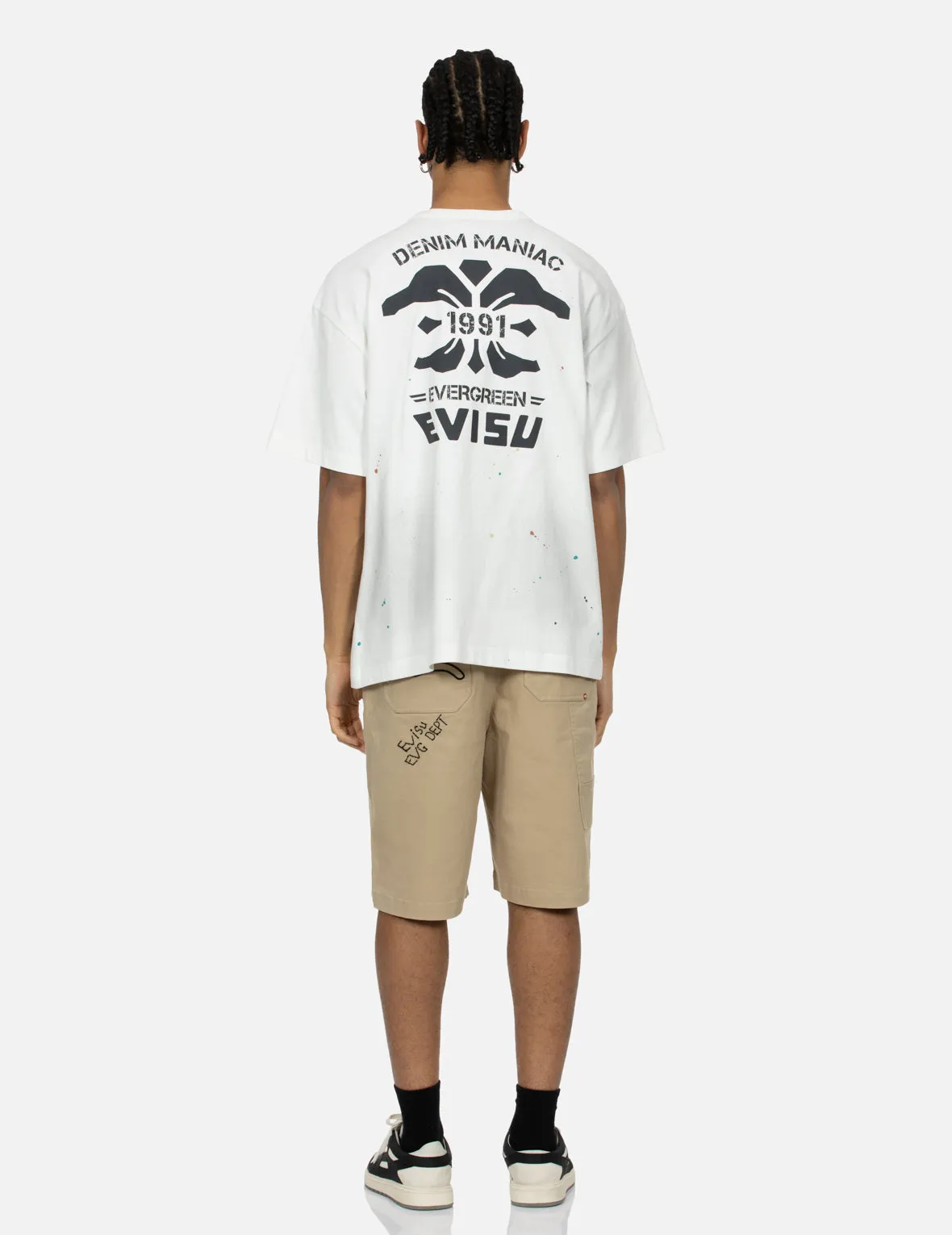 SPRING/ SUMMER COLLECTION 2025 Logo Embroidery and Multi-print Loose Fit T-shirt