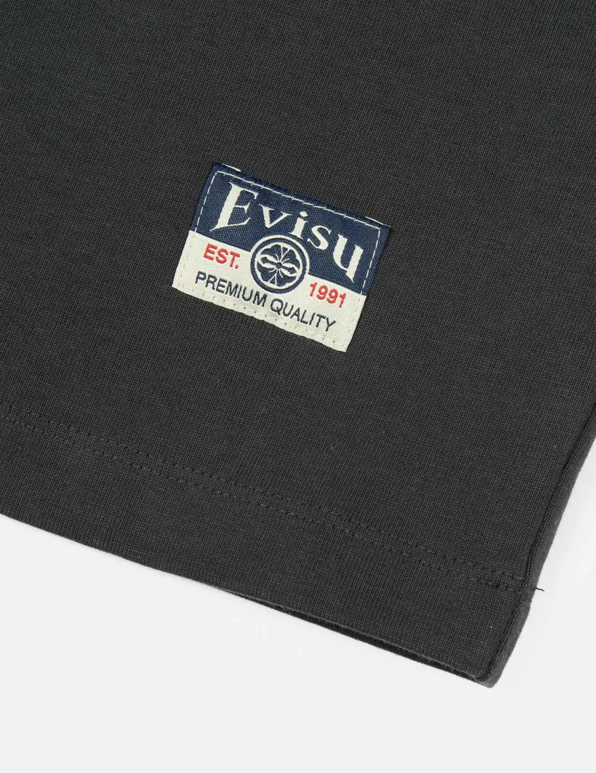 SPRING/ SUMMER COLLECTION 2025 Logo Embroidery and "Soaring Seagull and Dancing Carp" Print Relax Fit T-shirt