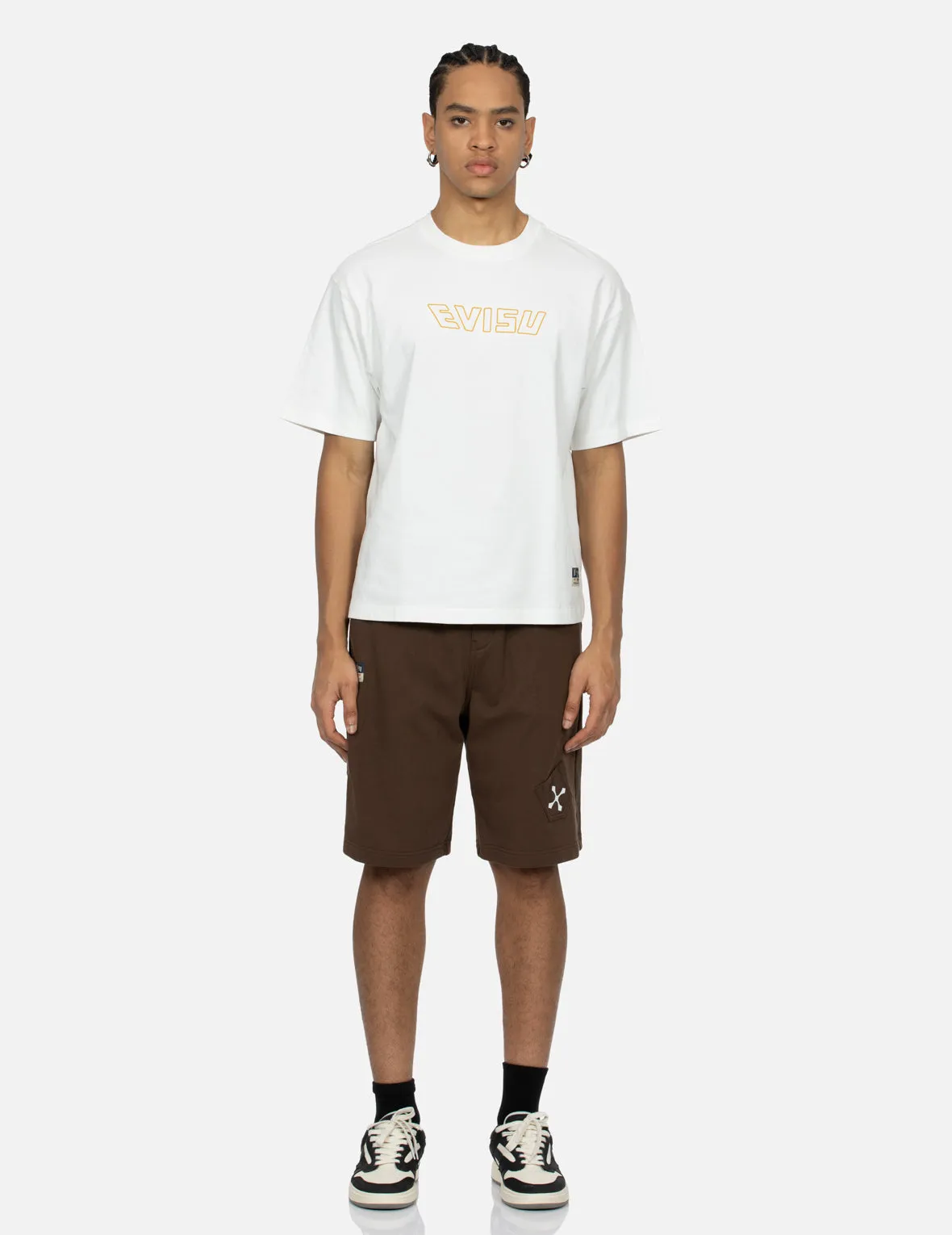 SPRING/ SUMMER COLLECTION 2025 Logo Embroidery and "Soaring Seagull and Dancing Carp" Print Relax Fit T-shirt