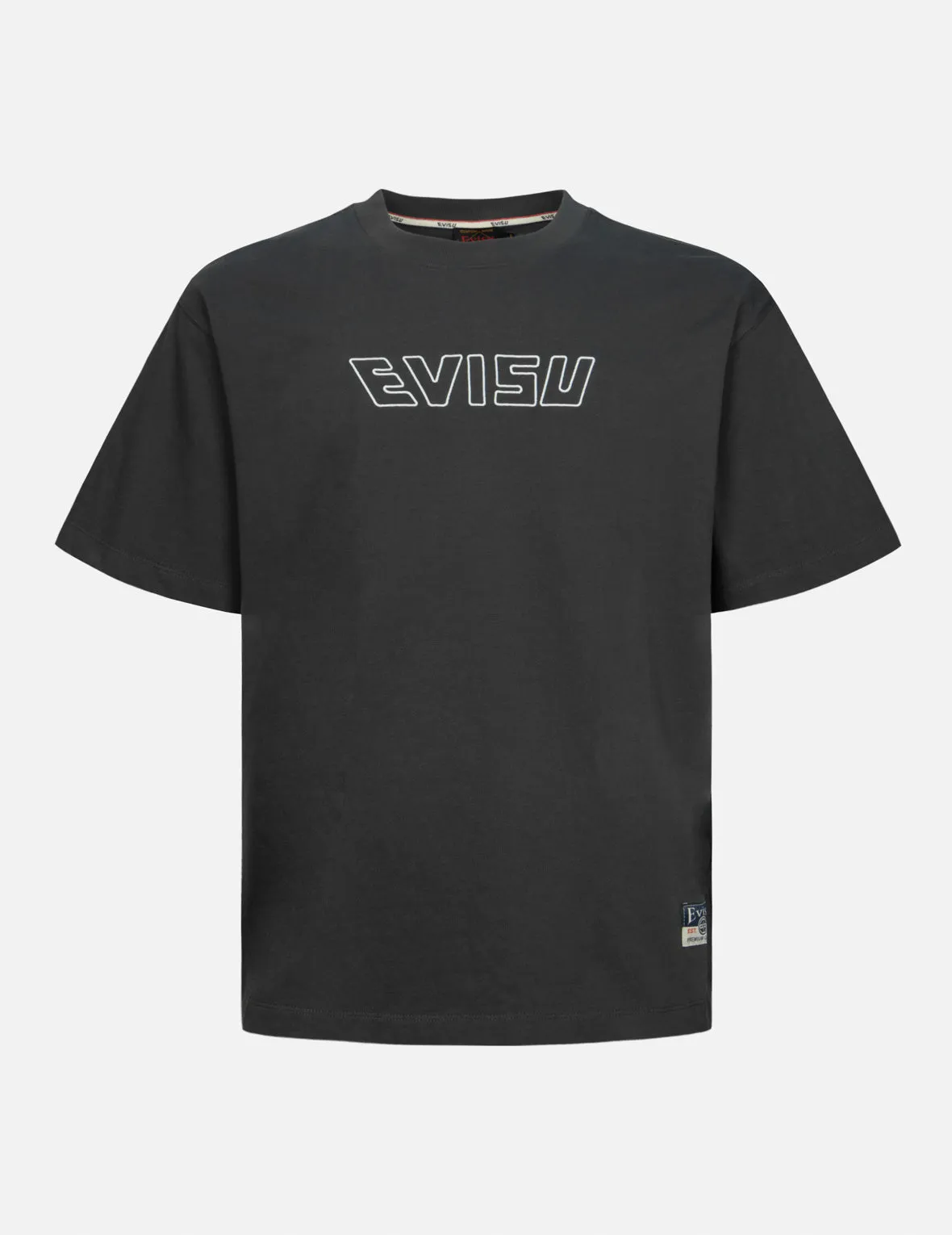 SPRING/ SUMMER COLLECTION 2025 Logo Embroidery and "Soaring Seagull and Dancing Carp" Print Relax Fit T-shirt