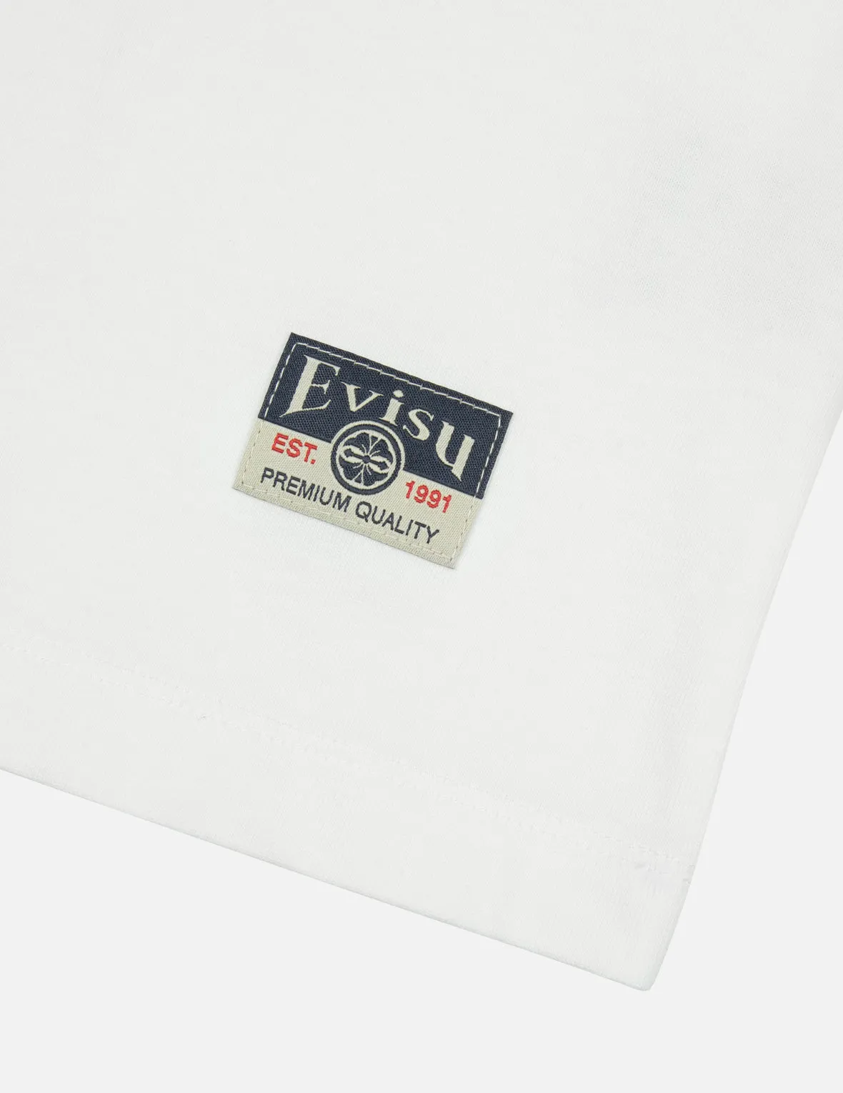 SPRING/ SUMMER COLLECTION 2025 Logo Embroidery and "Soaring Seagull and Dancing Carp" Print Relax Fit T-shirt