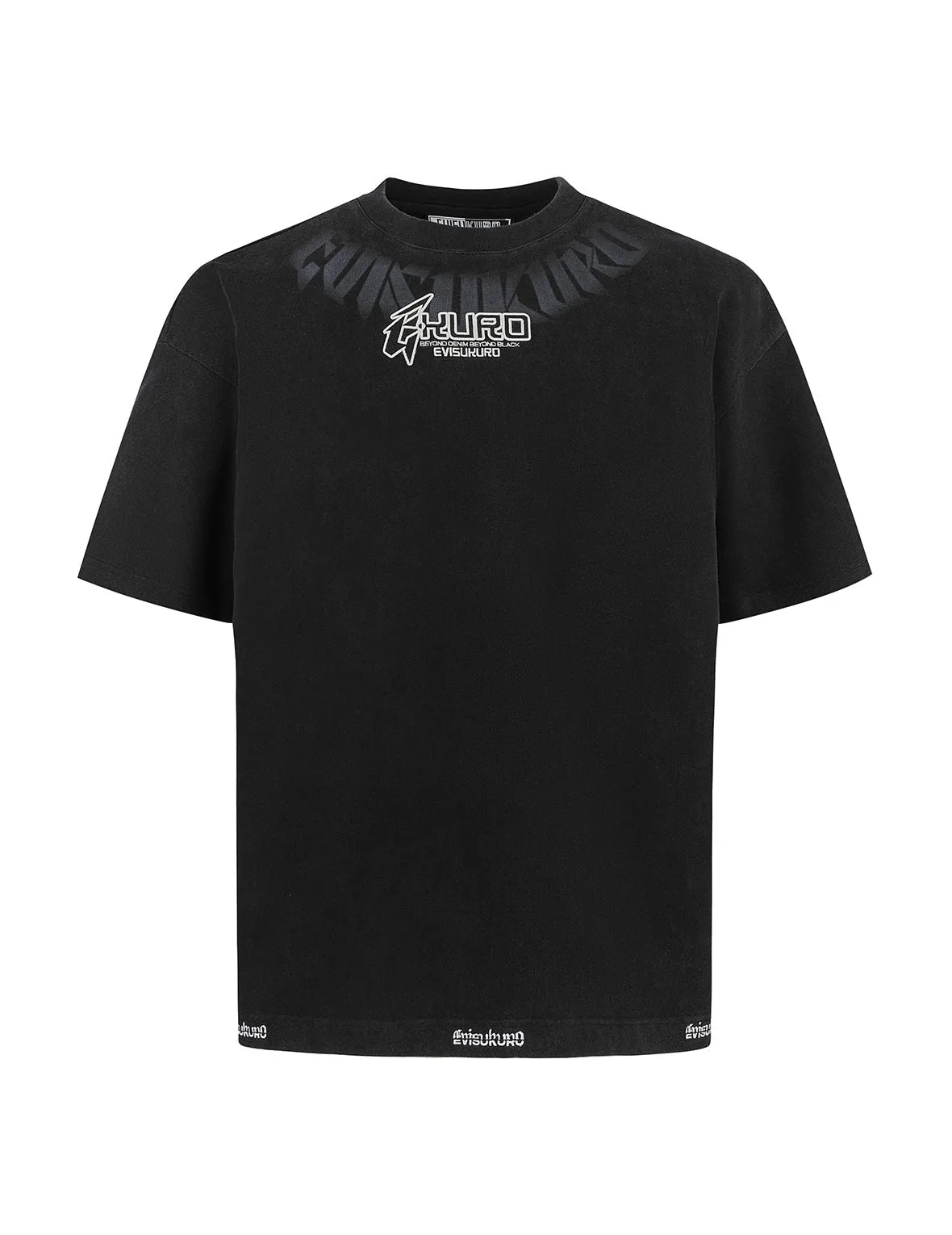 SPRING/ SUMMER COLLECTION 2025 Logo embroidery Oversized Washed T-Shirt