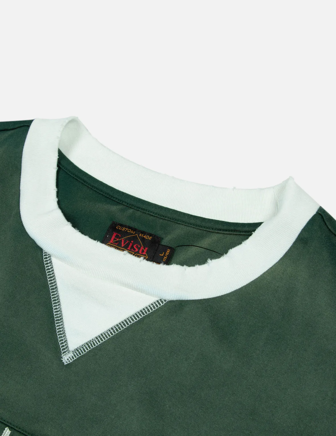 SPRING/ SUMMER COLLECTION 2025 Logo Embroidery Paneling Boxy T-shirt