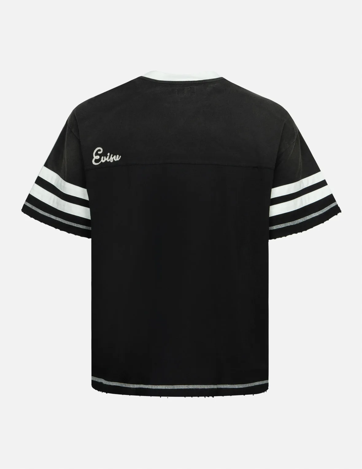 SPRING/ SUMMER COLLECTION 2025 Logo Embroidery Paneling Boxy T-shirt