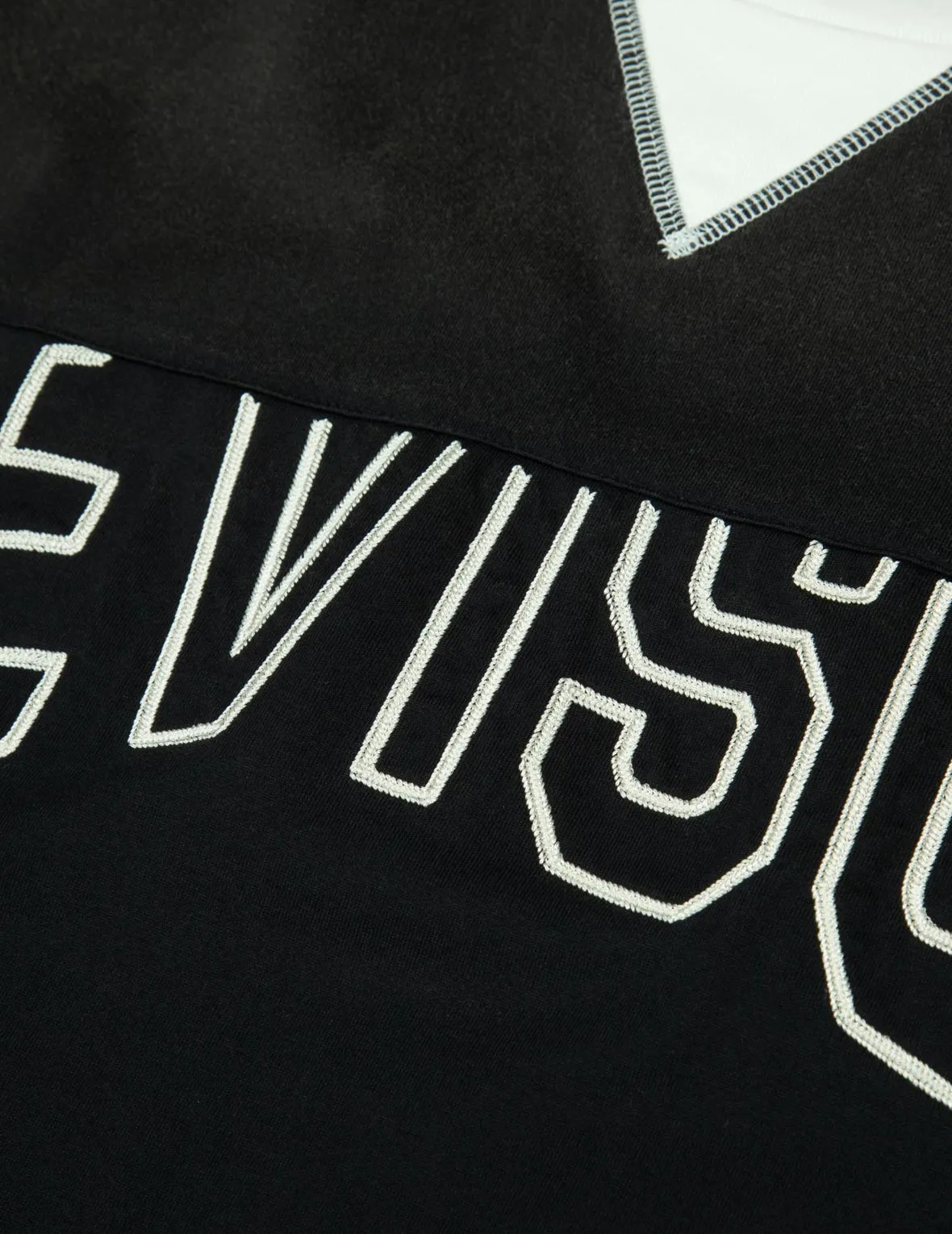 SPRING/ SUMMER COLLECTION 2025 Logo Embroidery Paneling Boxy T-shirt