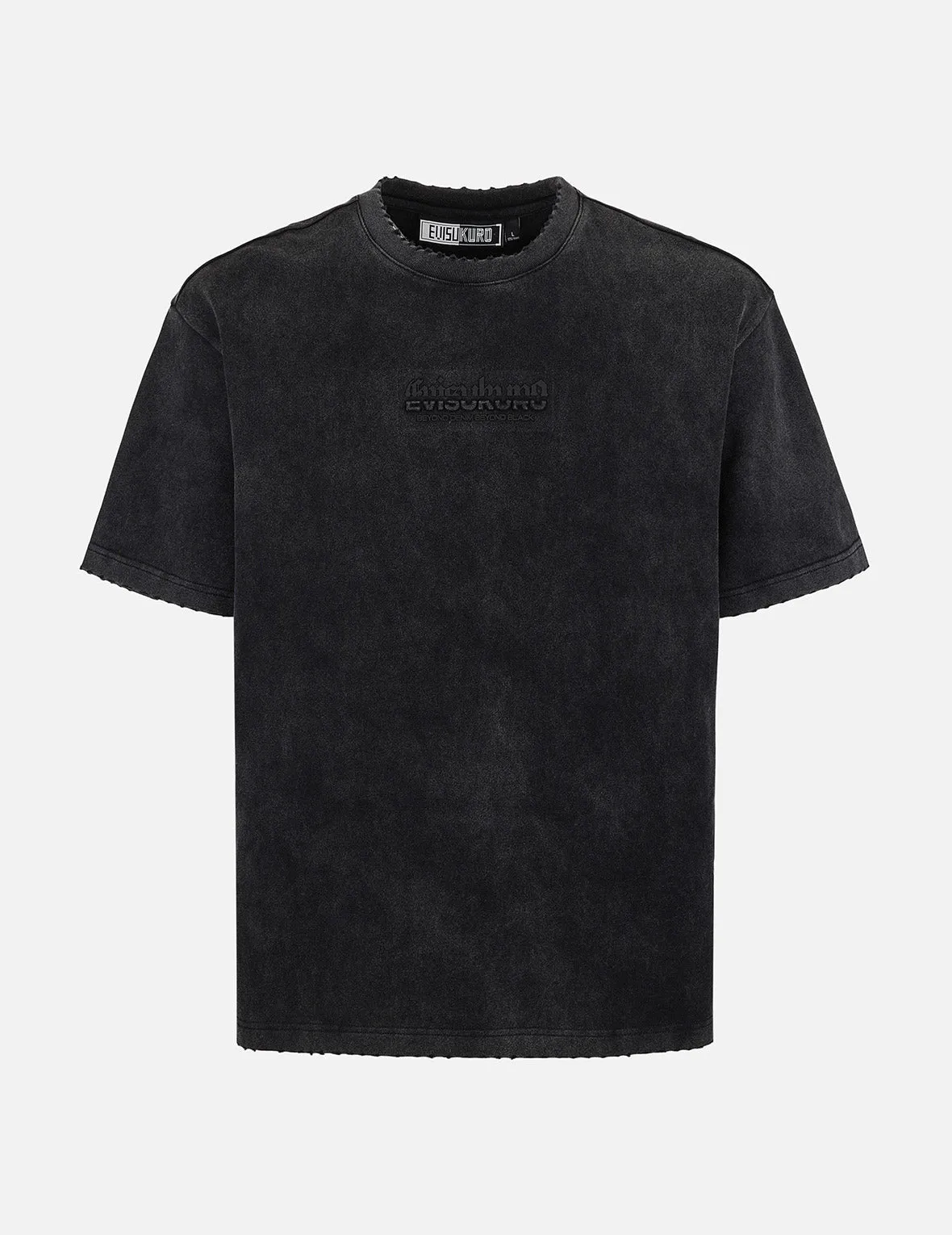 SPRING/ SUMMER COLLECTION 2025 Logo Embroidery Regular Fit Acid-Wash T-Shirt