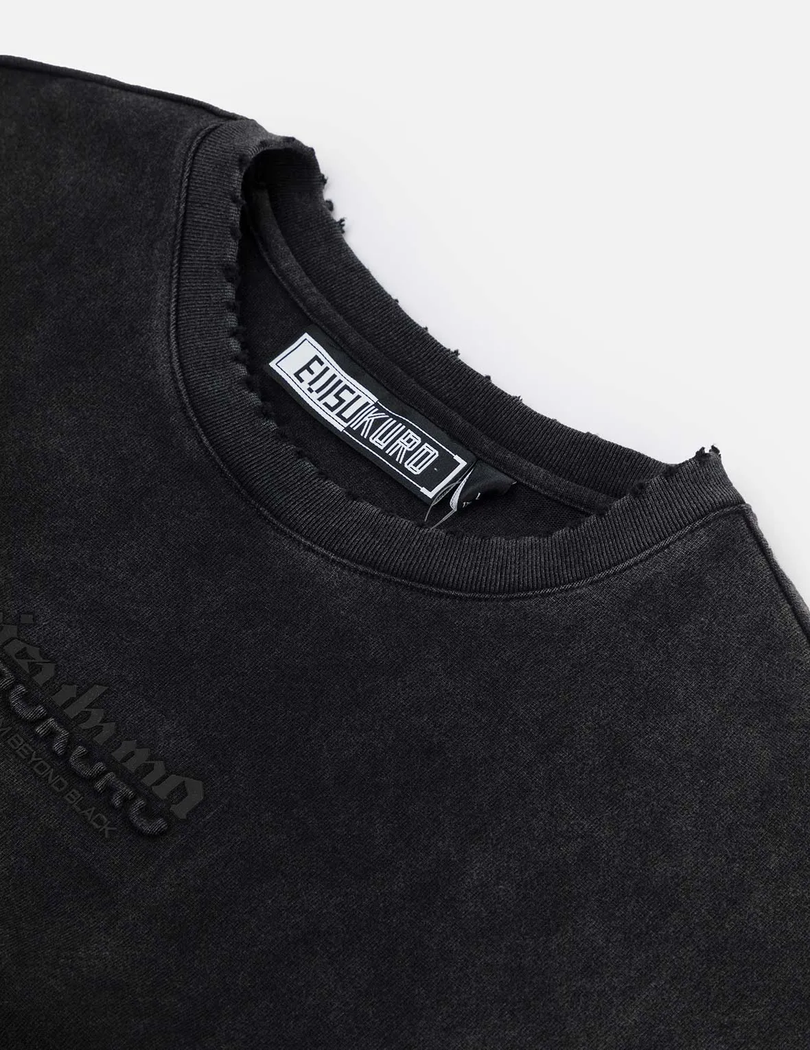 SPRING/ SUMMER COLLECTION 2025 Logo Embroidery Regular Fit Acid-Wash T-Shirt