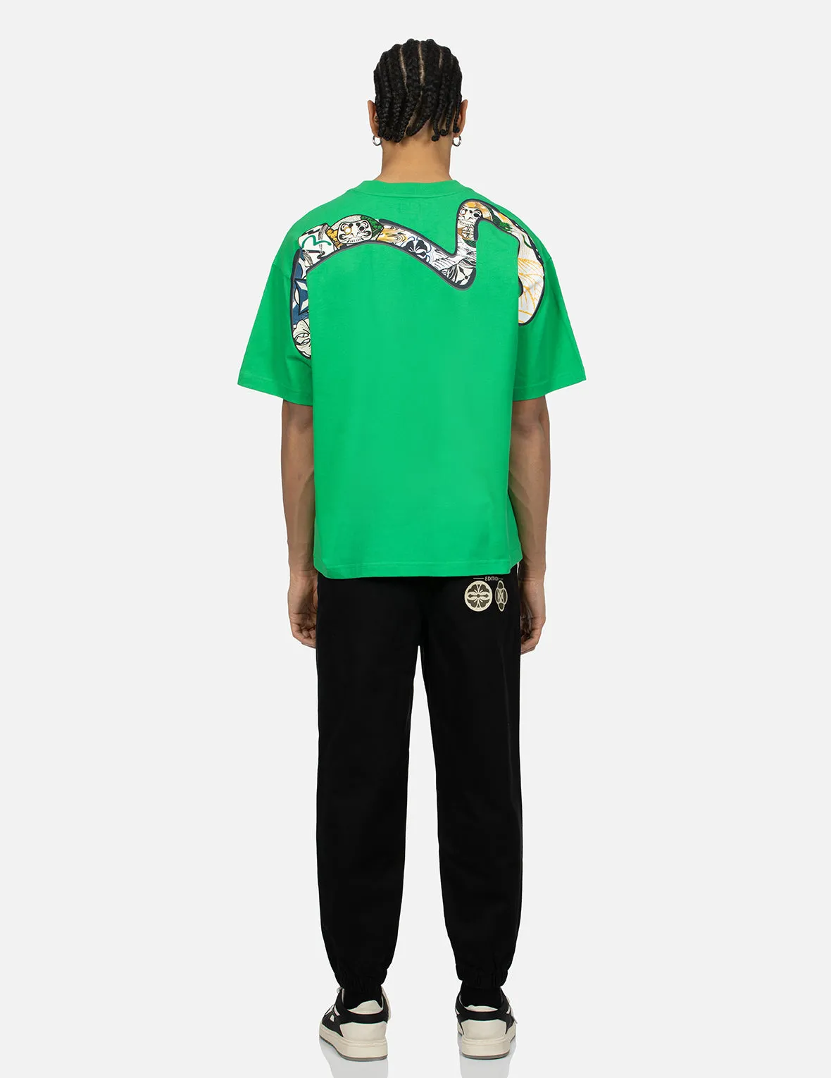 SPRING/ SUMMER COLLECTION 2025 Multi-Hanafuda Daruma and Daicock Print Loose Fit T-shirt