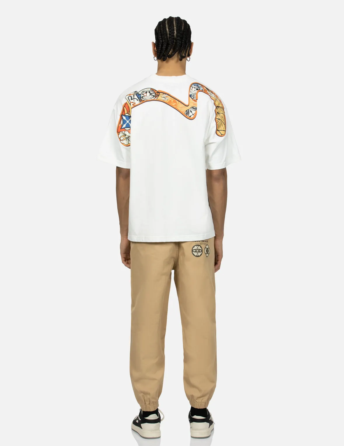 SPRING/ SUMMER COLLECTION 2025 Multi-Hanafuda Daruma and Daicock Print Loose Fit T-shirt