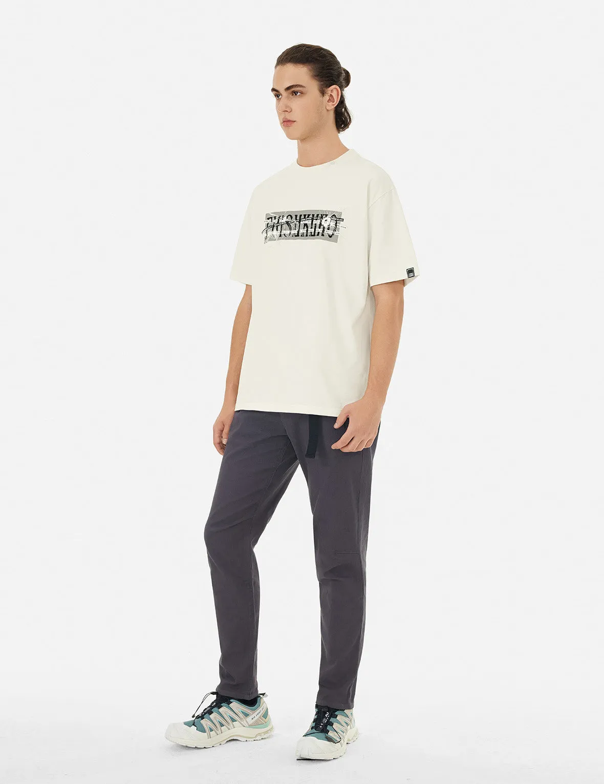 SPRING/ SUMMER COLLECTION 2025 Multi Logo and Fragile Glass Effect Print Regular Fit T-shirt