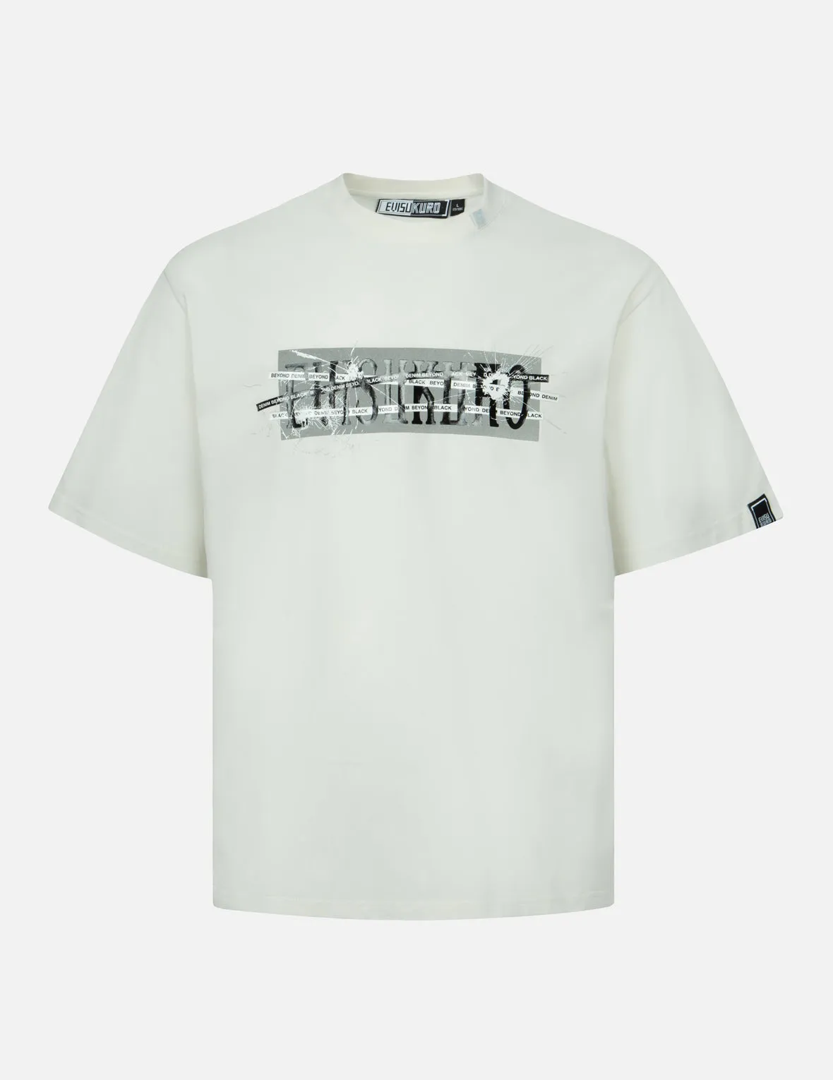SPRING/ SUMMER COLLECTION 2025 Multi Logo and Fragile Glass Effect Print Regular Fit T-shirt