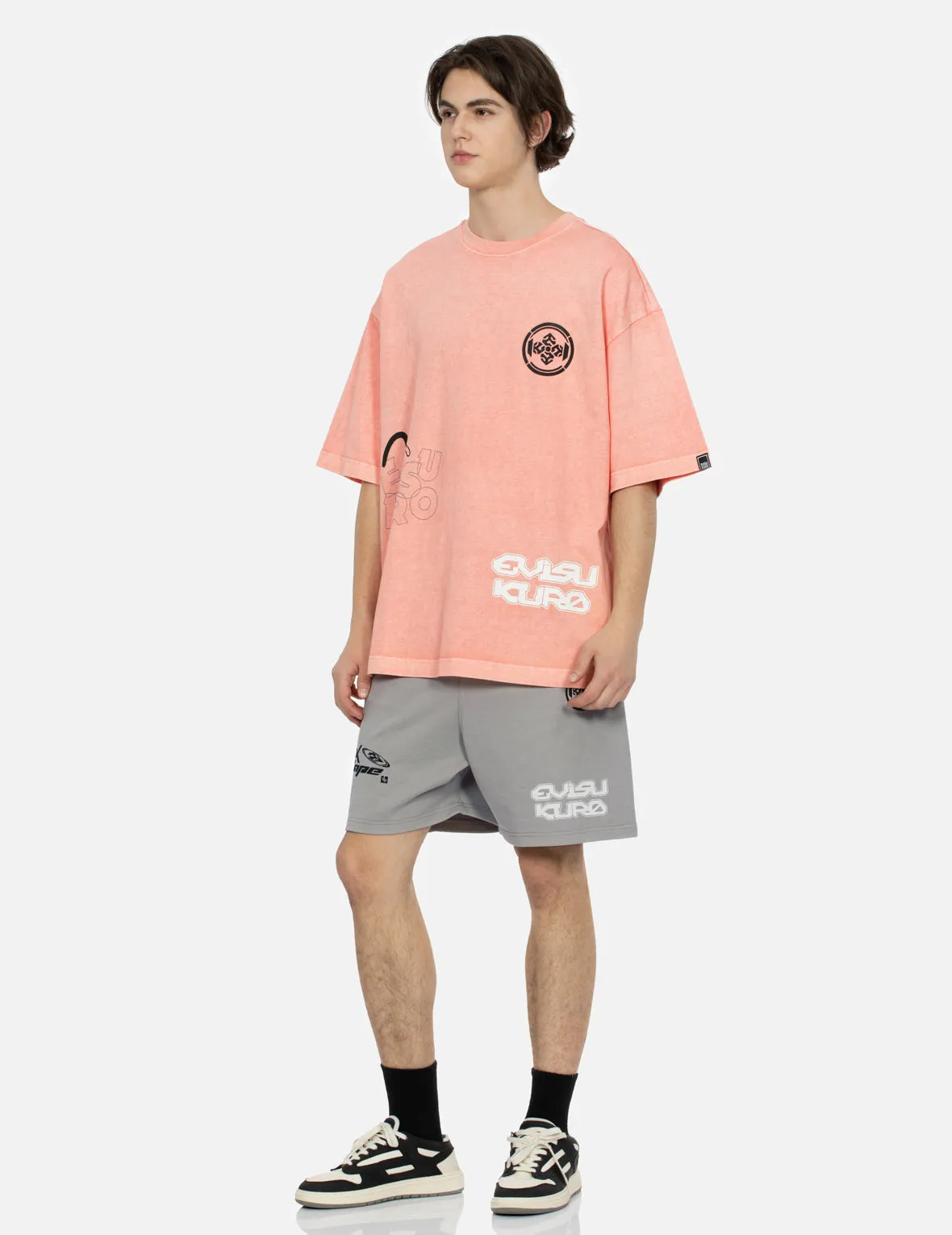 SPRING/ SUMMER COLLECTION 2025 Multi Logo Print Oversized T-Shirt