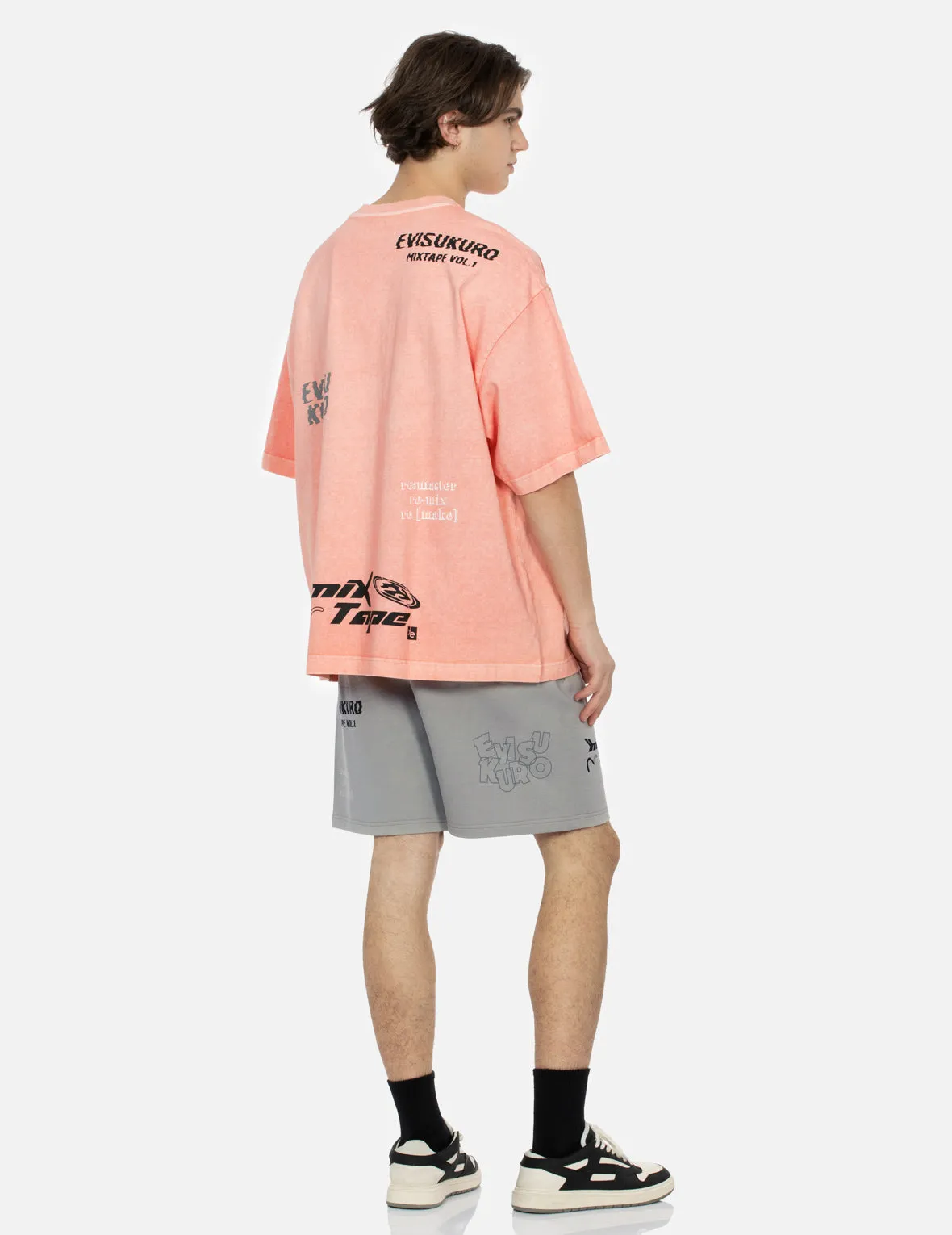 SPRING/ SUMMER COLLECTION 2025 Multi Logo Print Oversized T-Shirt