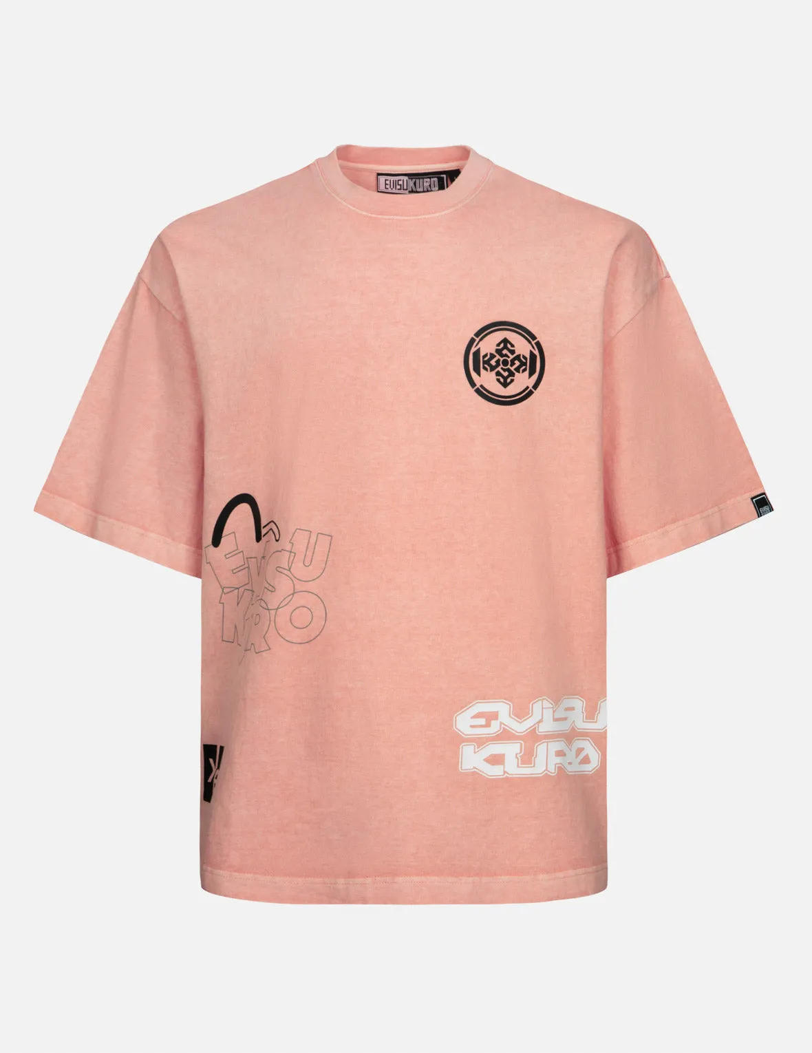 SPRING/ SUMMER COLLECTION 2025 Multi Logo Print Oversized T-Shirt